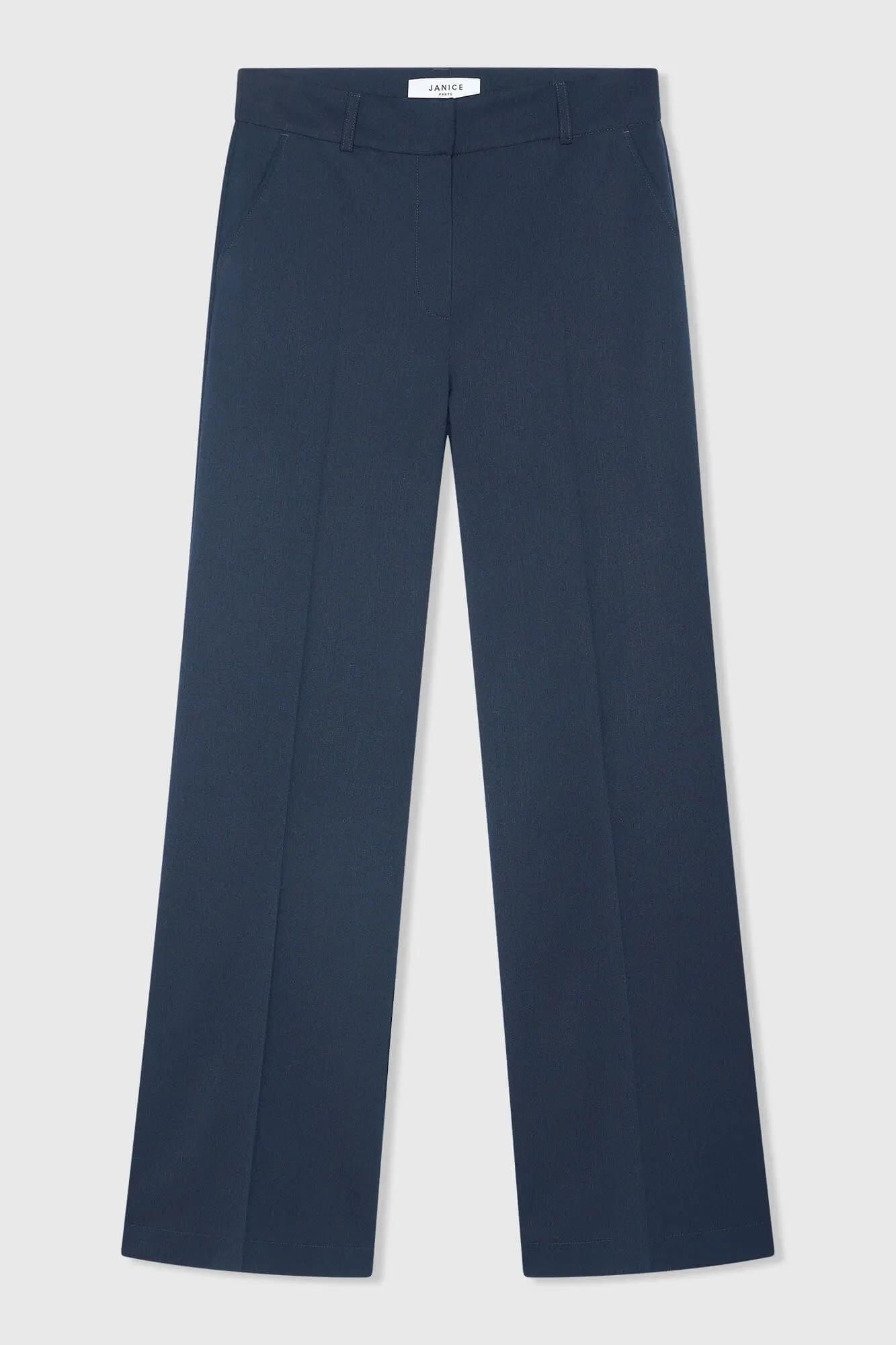 Damenhose, gerade, weit geschnitten, Emil, blau
