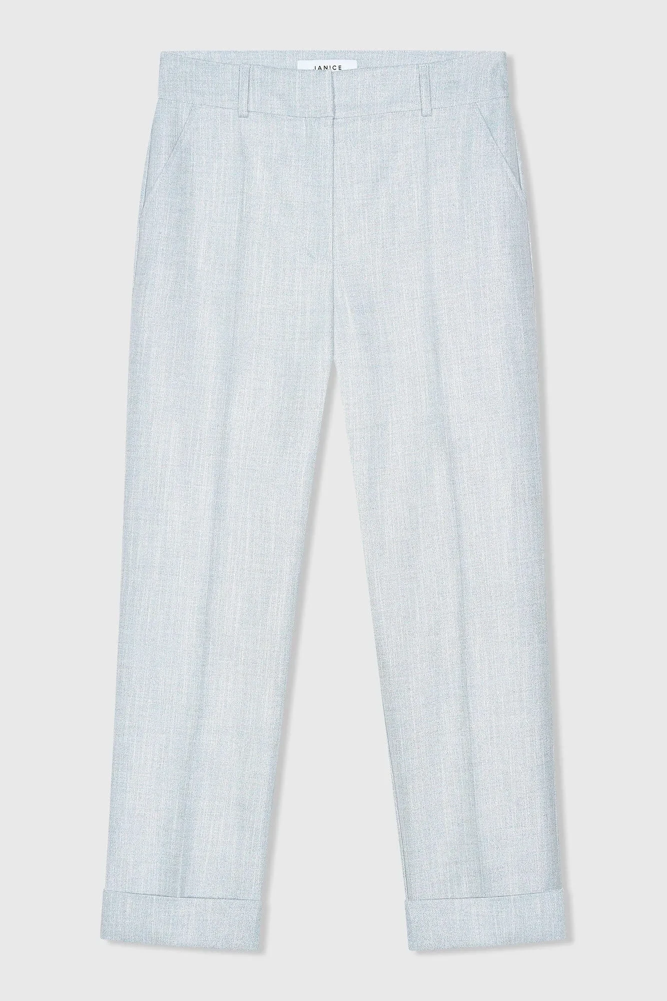 Damenhose mit Seitentaschen, blau, Lurex, Sean