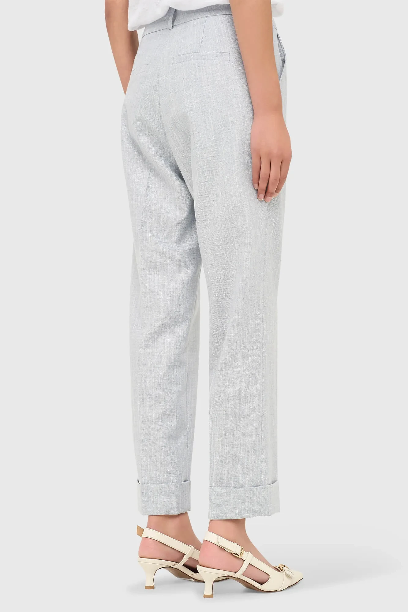 Broek Dames Steekzakken Blauw Lurex Sean