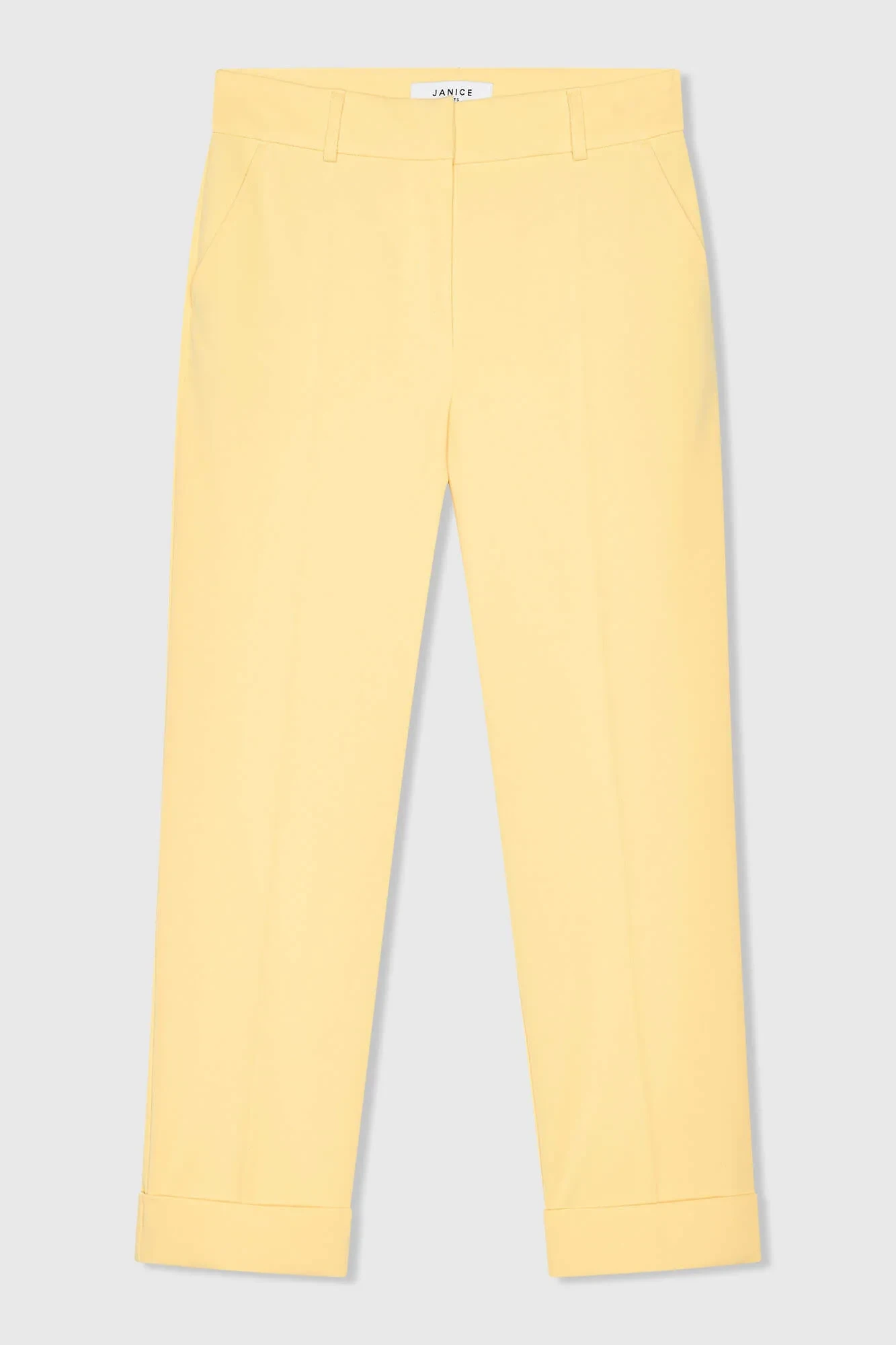 Women's Pants with Side Pockets, Sean Yellow