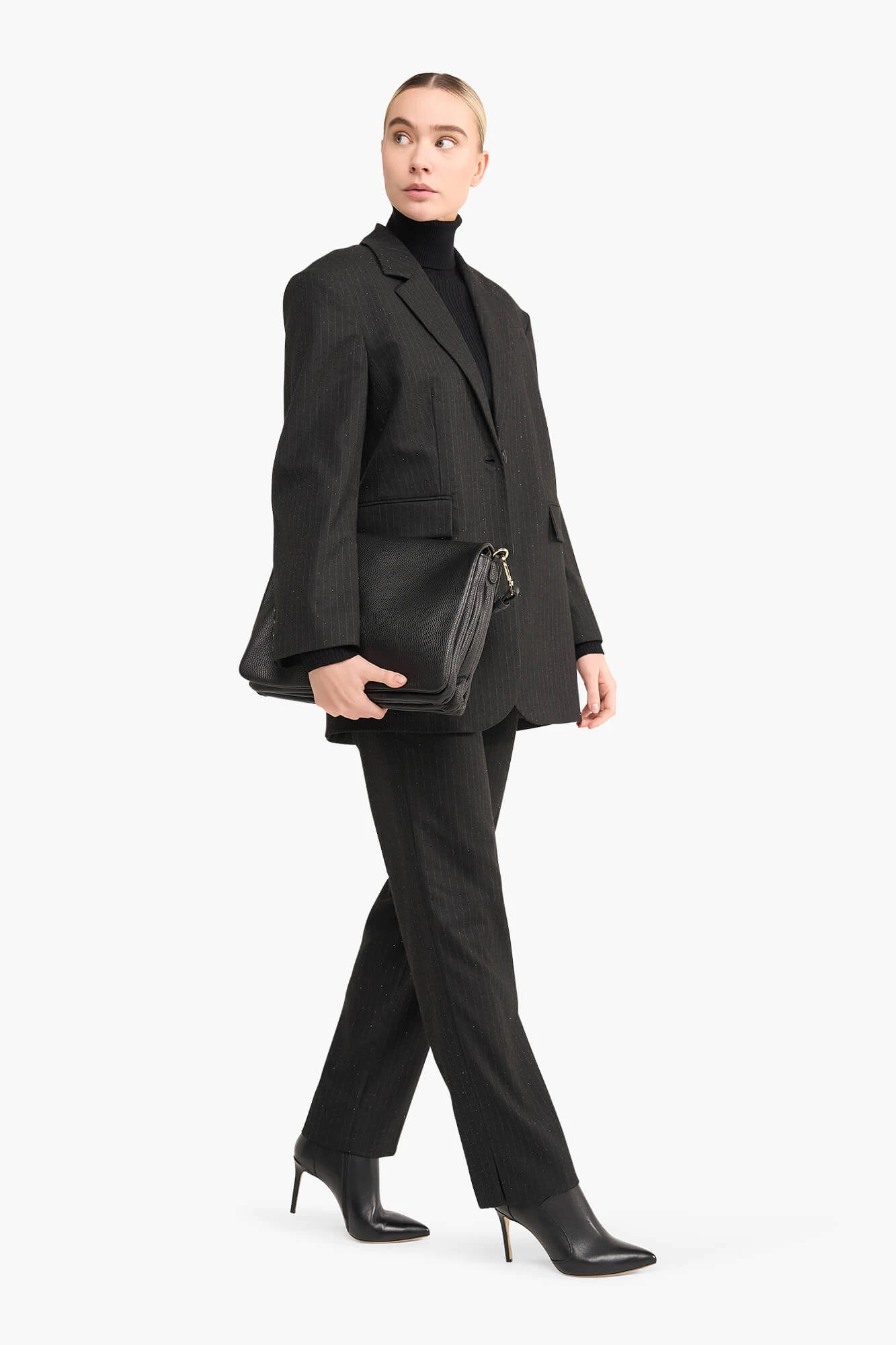 Broek Dames Steentjes Streep Marc Zwart