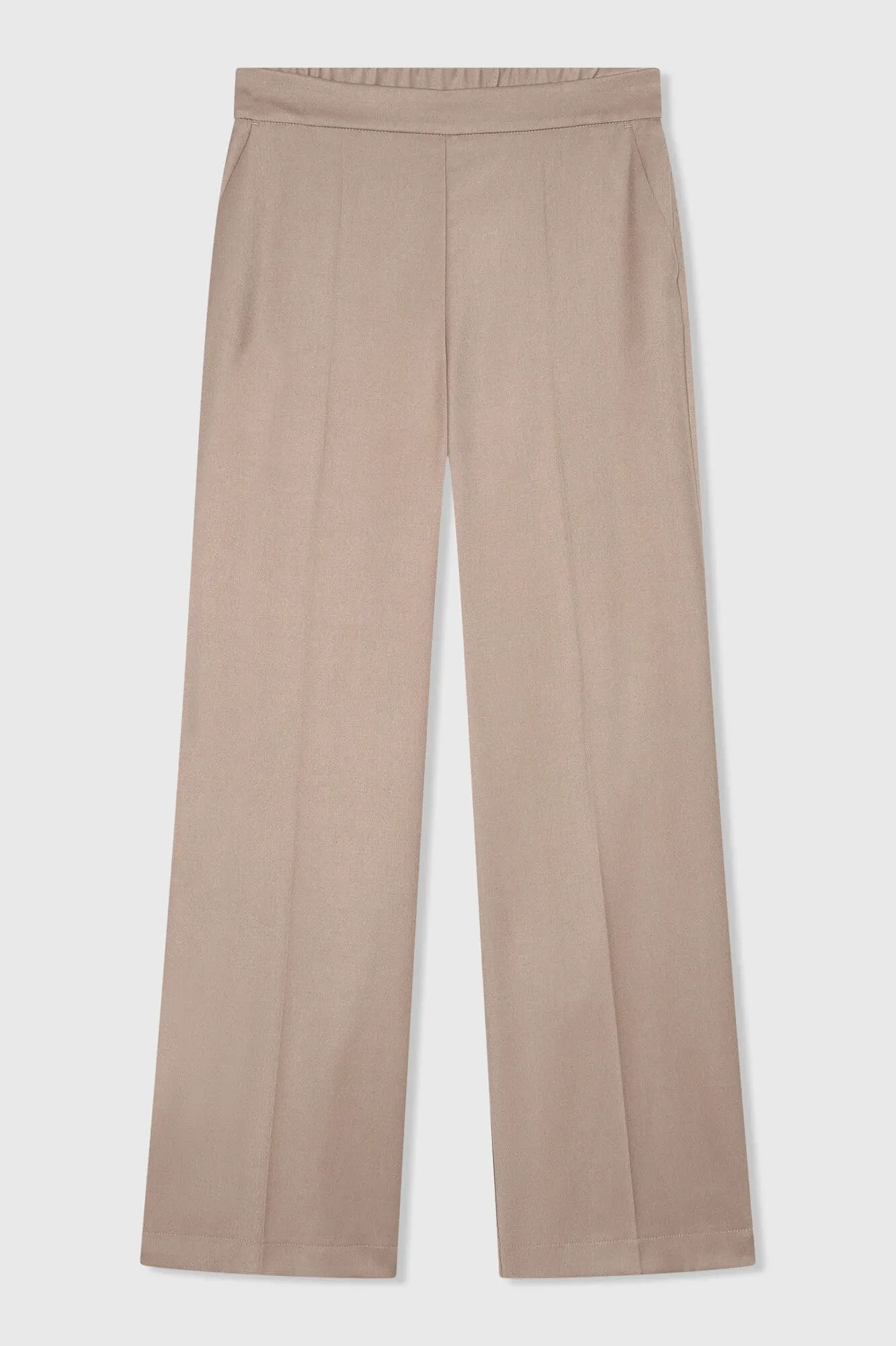 Damenhose mit weitem Bein, braun, Pete