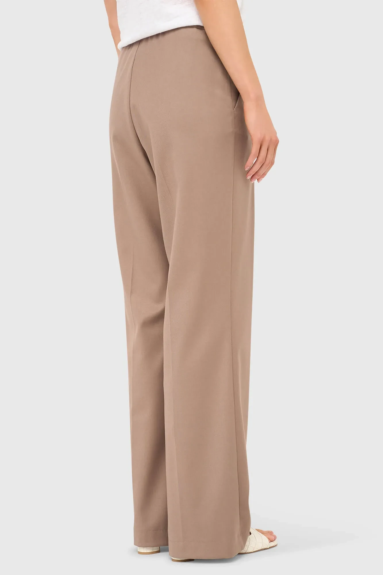 Broek Dames Wijde Pijp Bruin Pete