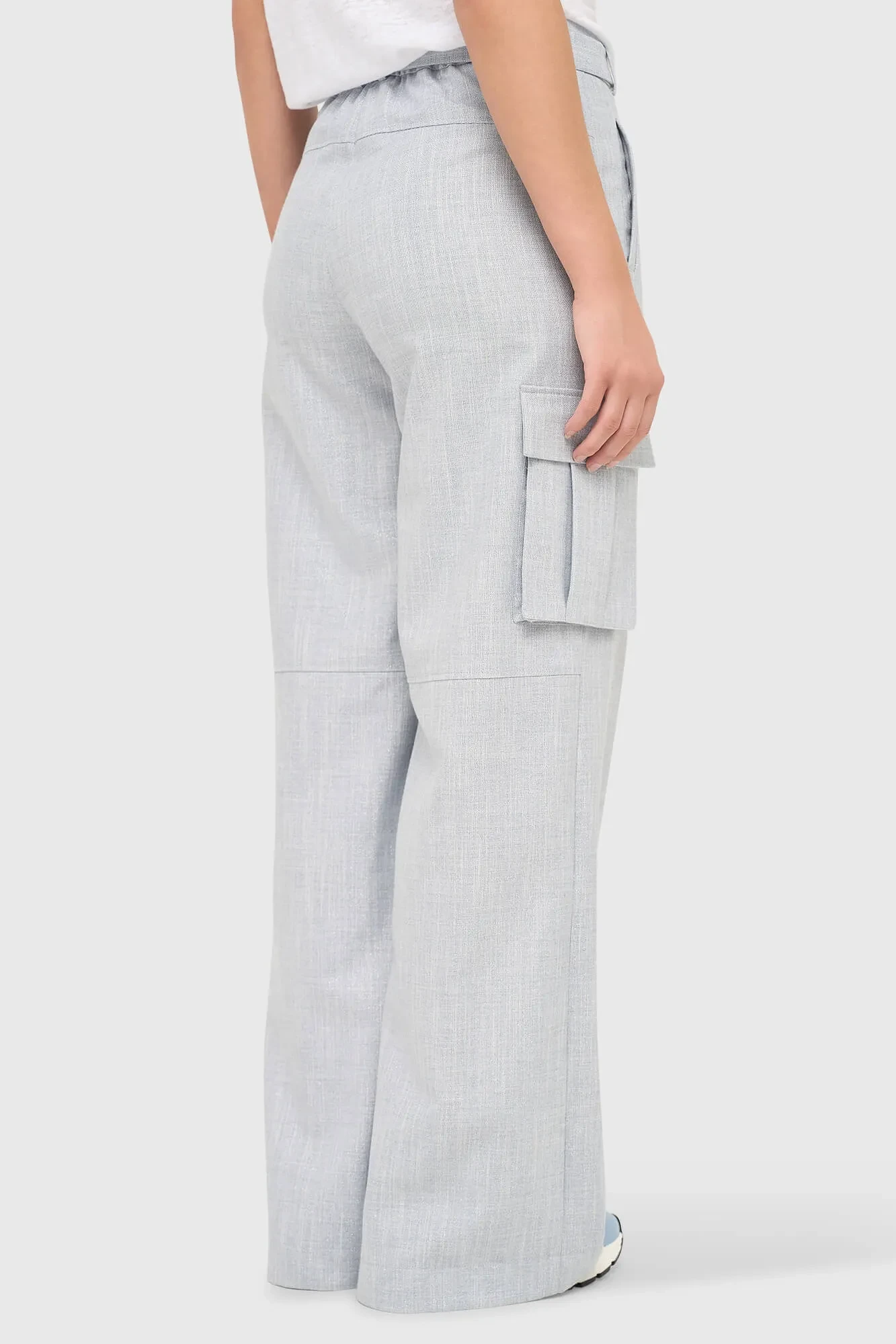 Damenhose, weite Beine, Cargo-Hose, King Blue