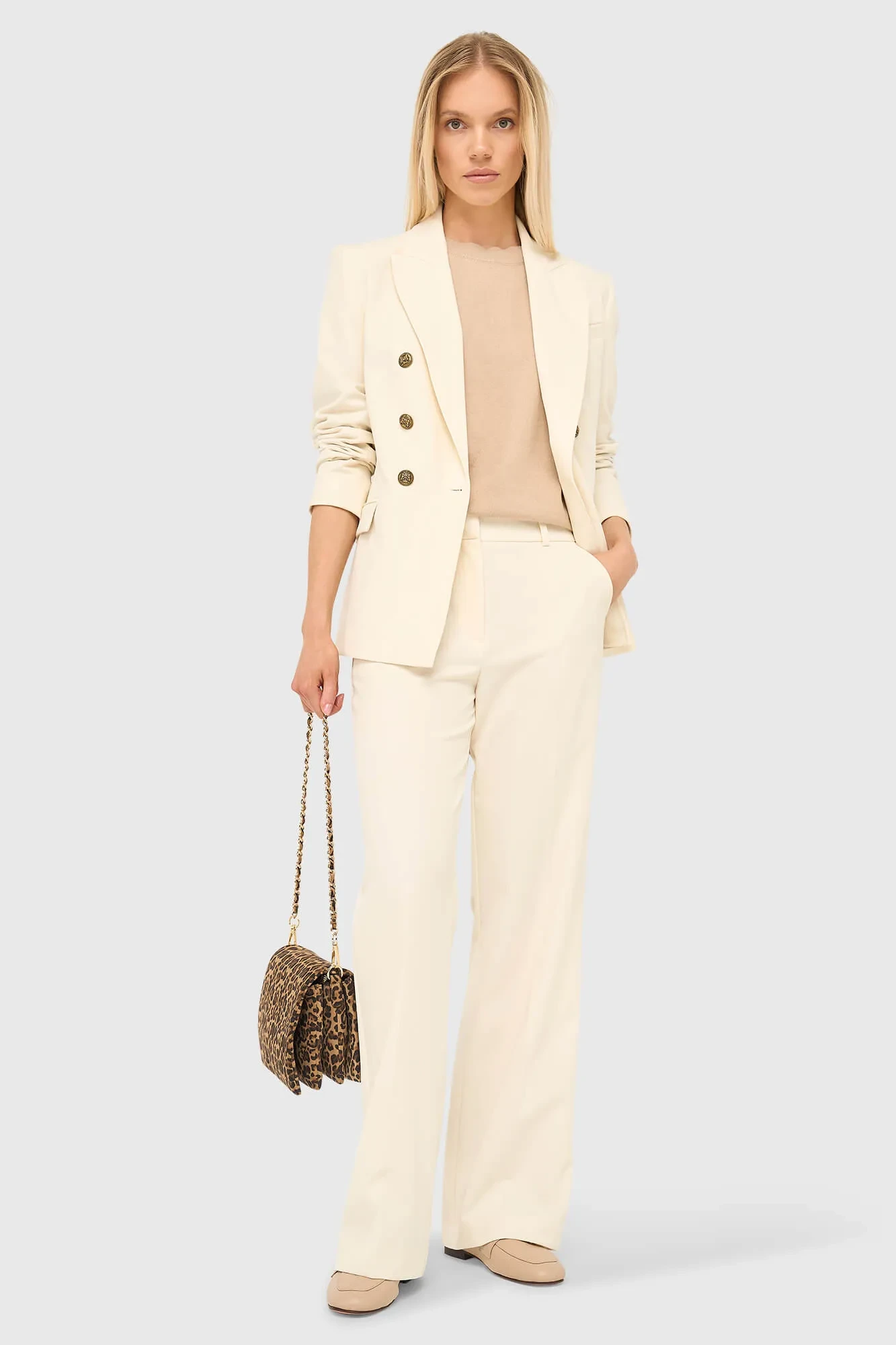 Women's Wide-Leg Pants Emil Off-White