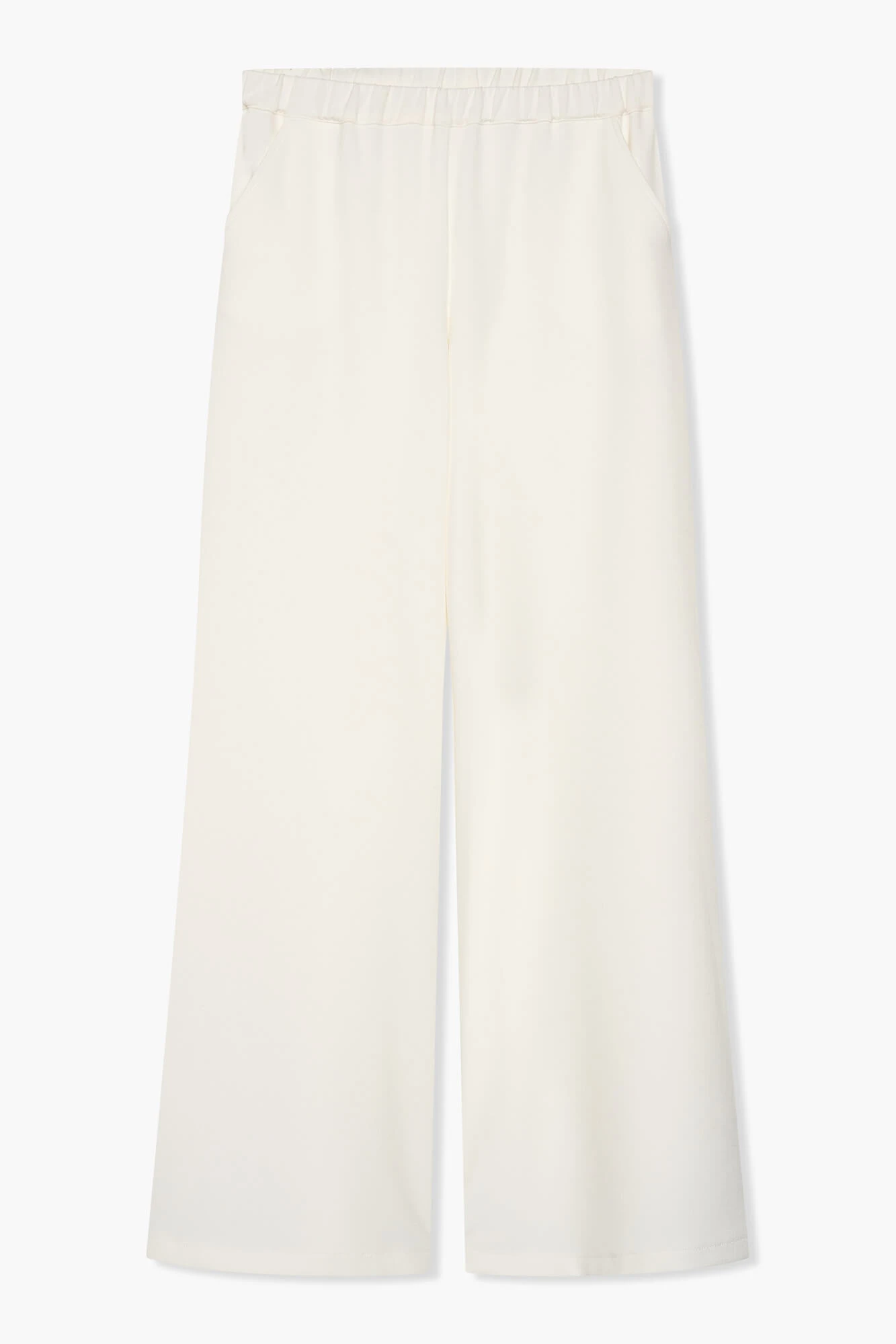 Broek Wijde Pijp Elastiek Ringo Off White