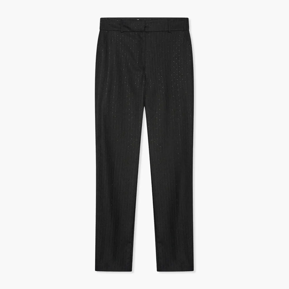 Broek Dames Steentjes Streep Marc Zwart
