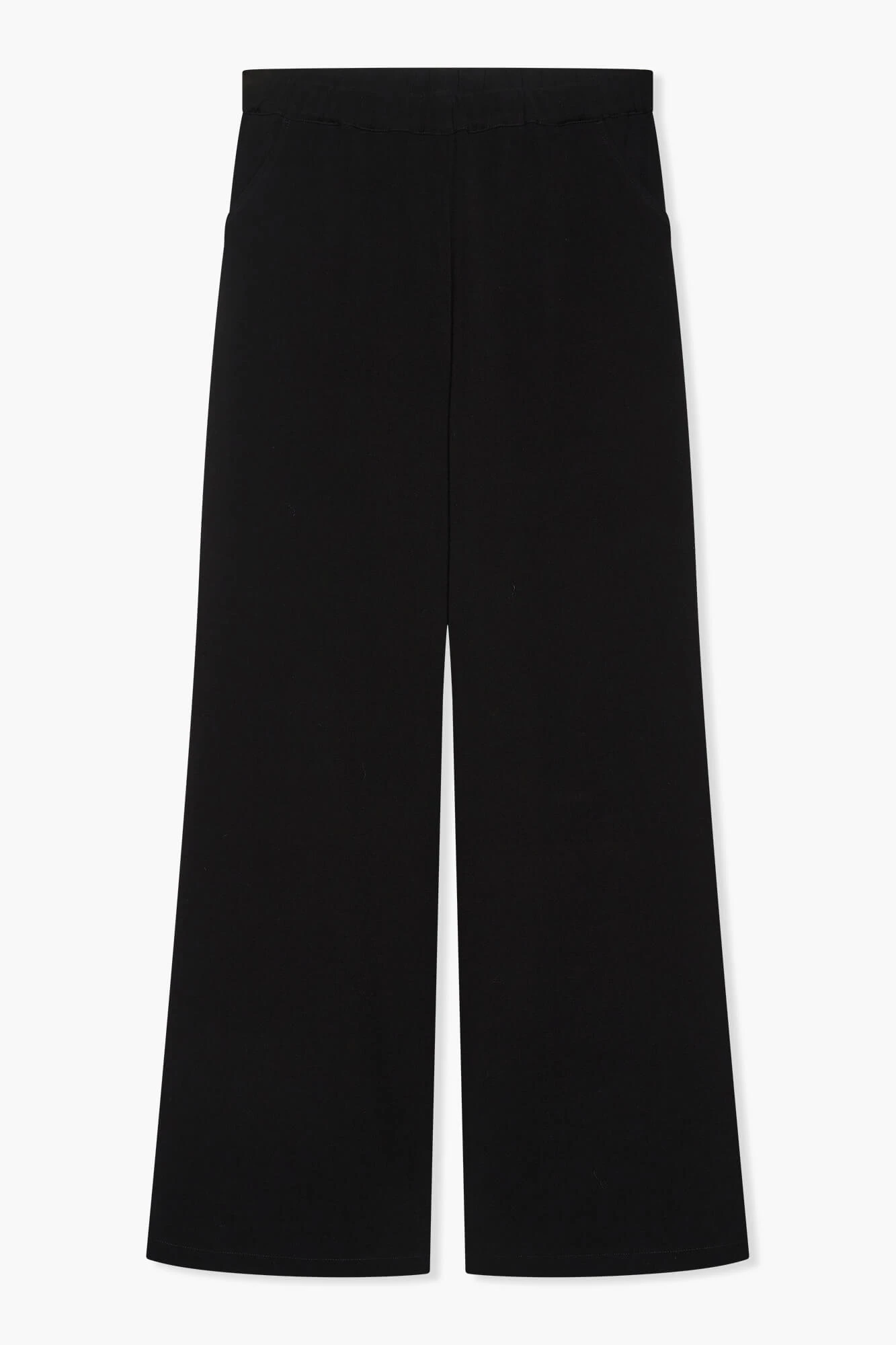 Broek Wijde Pijp Elastiek Ringo Zwart
