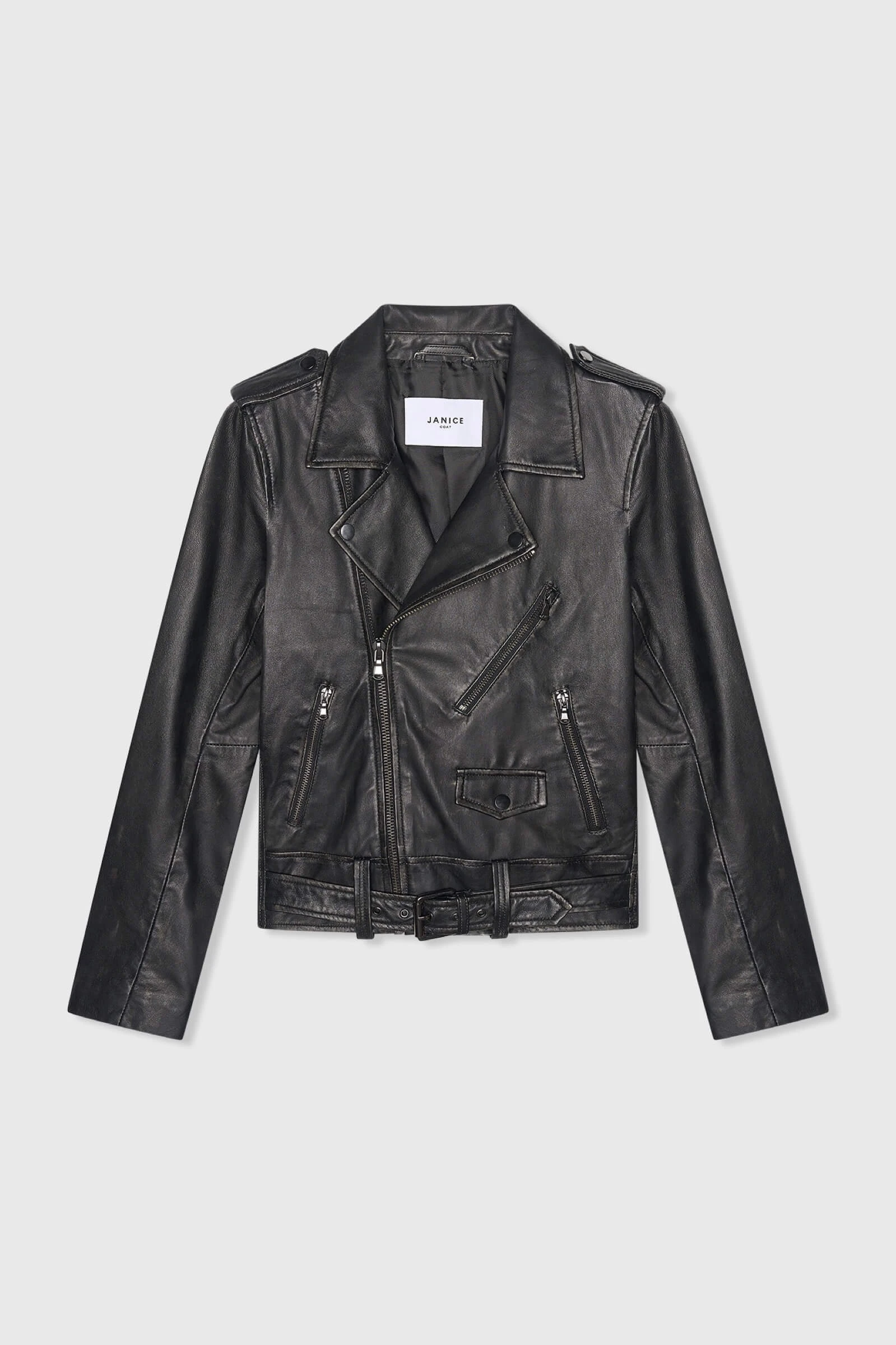 Burke Black Leather