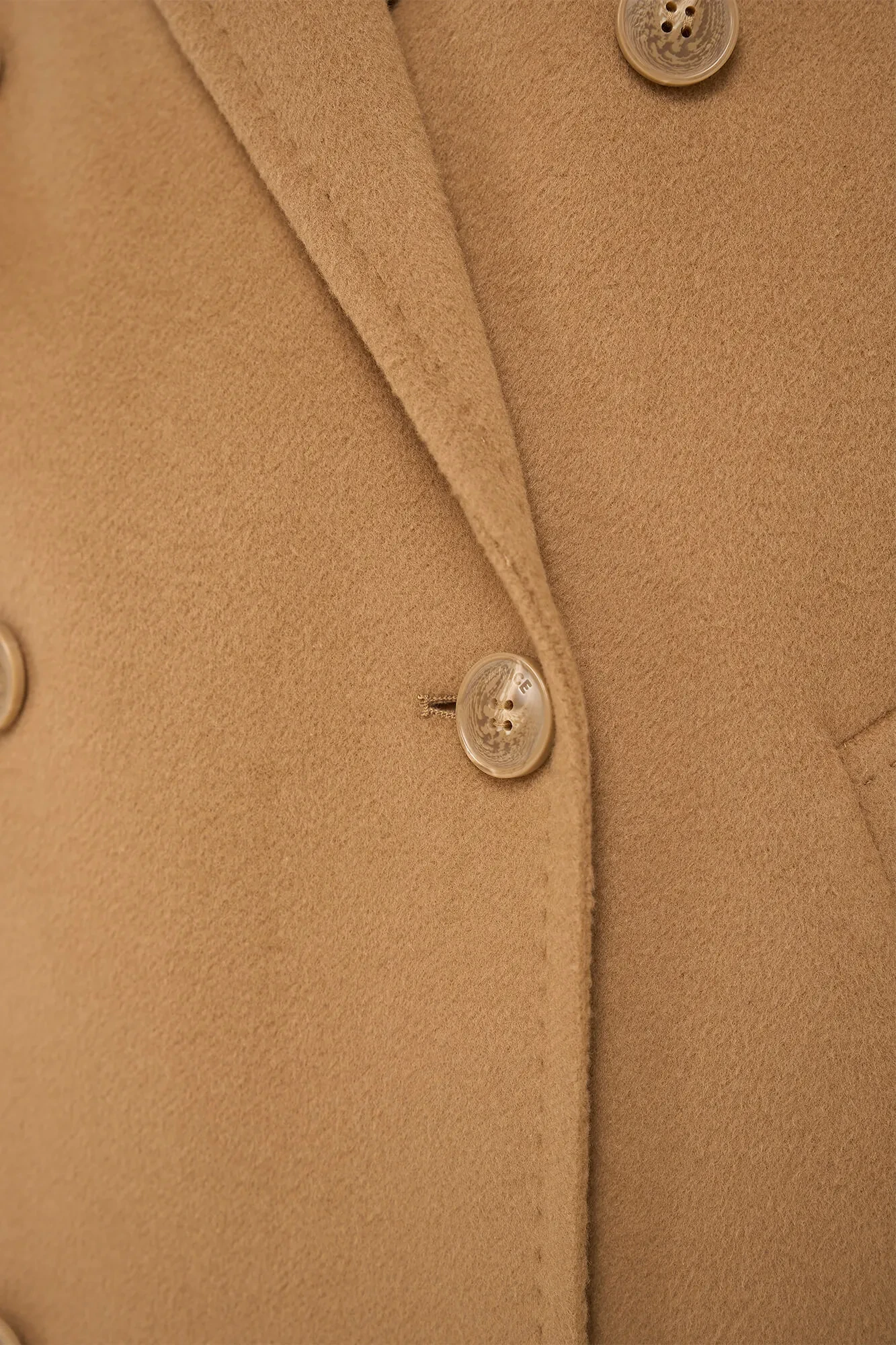 Women's Double-Faced Cashmere Caban Coat in Kennedy Camel