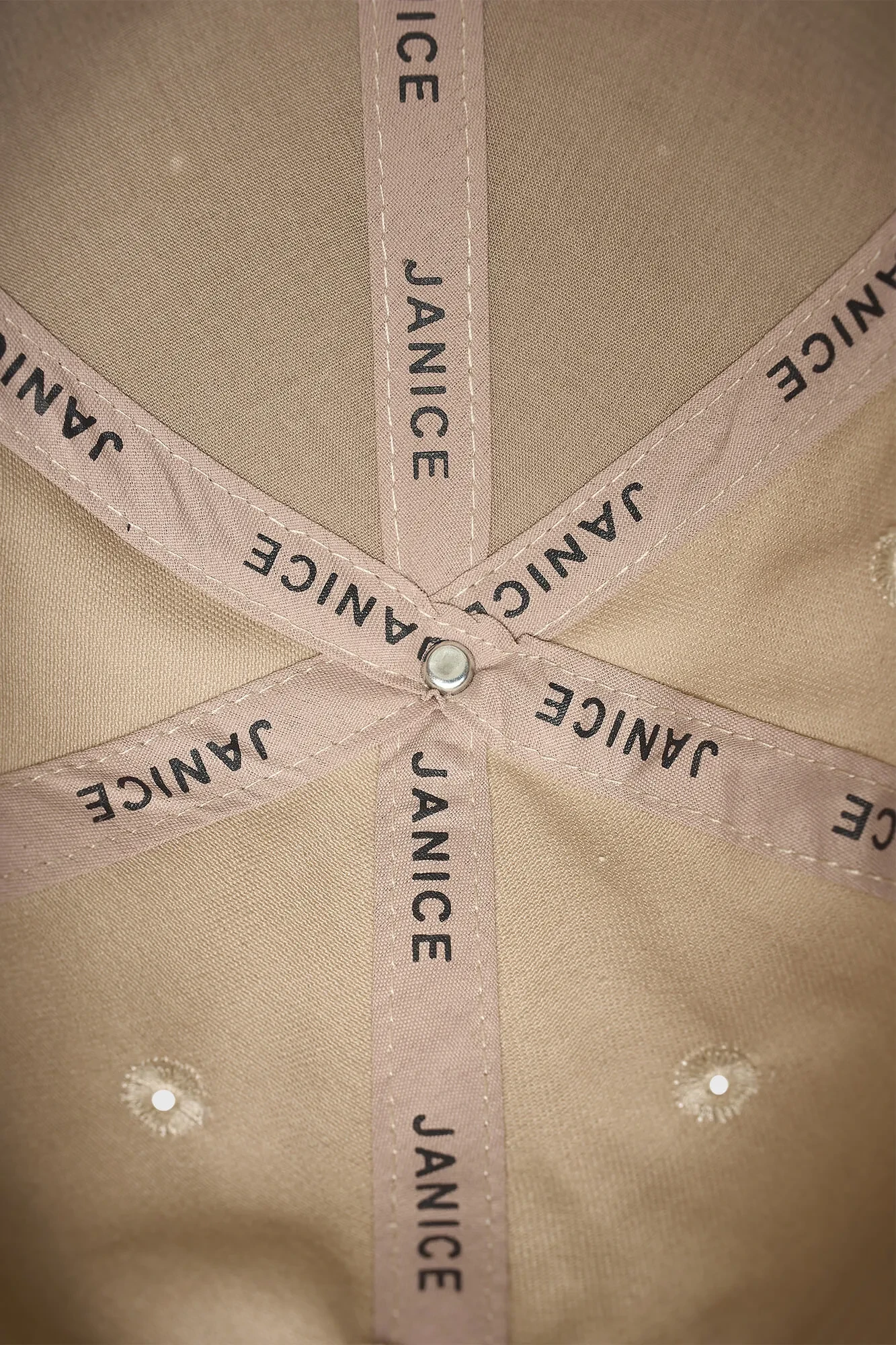 Damen-Kappe mit Logo, Jeff, beige