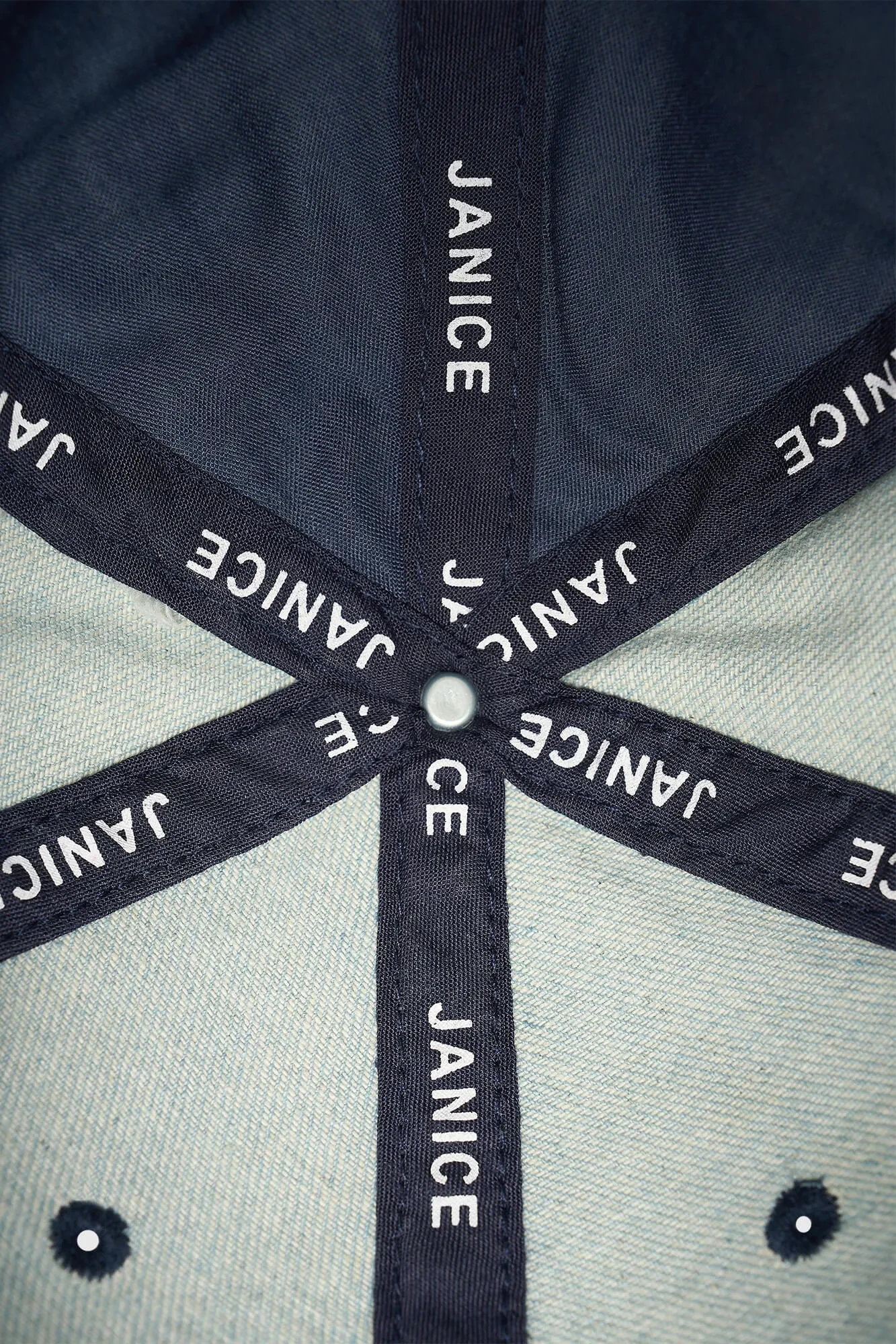 Damen-Kappe mit Logo, Jeff Denim, blau