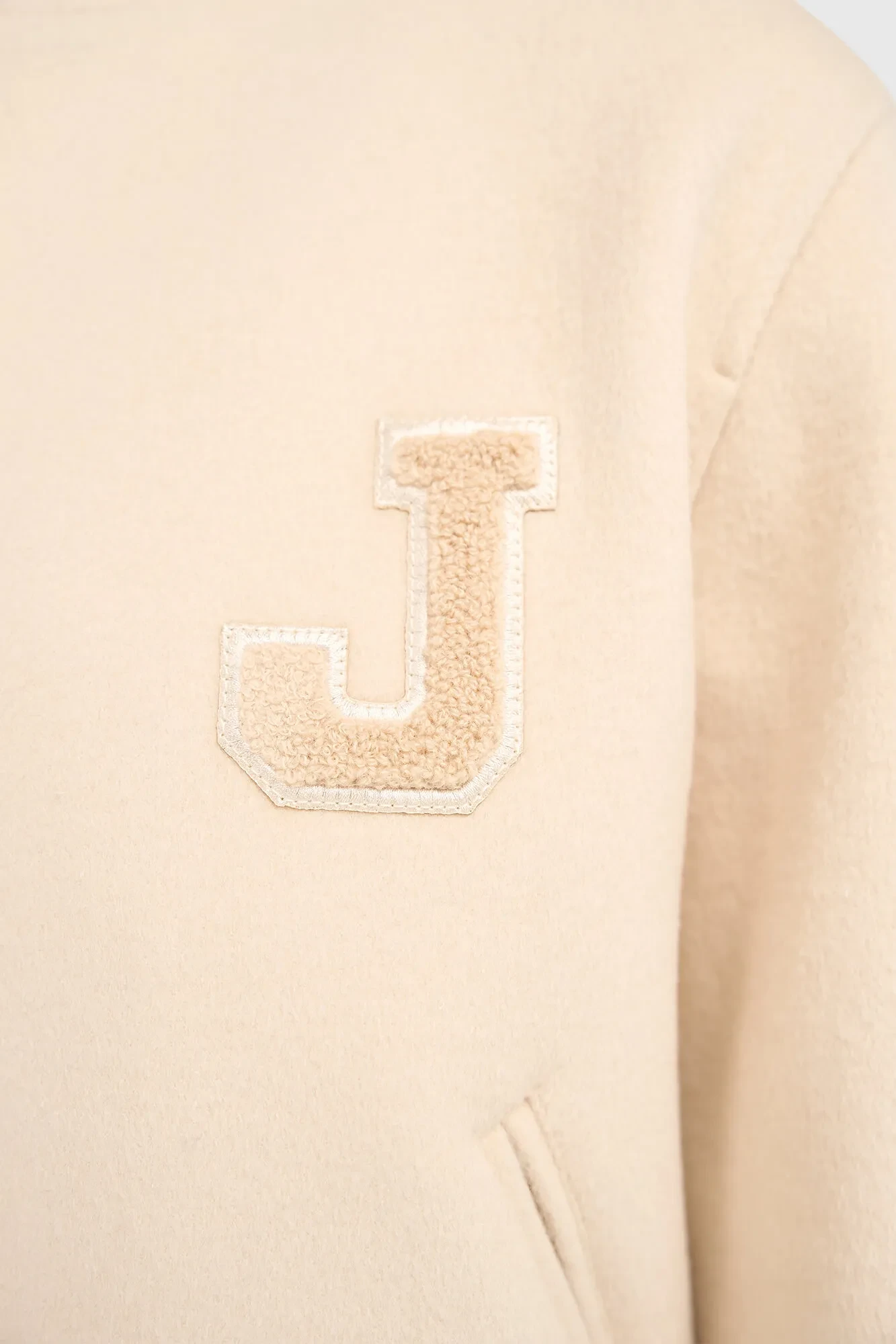 Kaschmir-Bomberjacke für Damen, Double-Face, Beige, Collin Beige