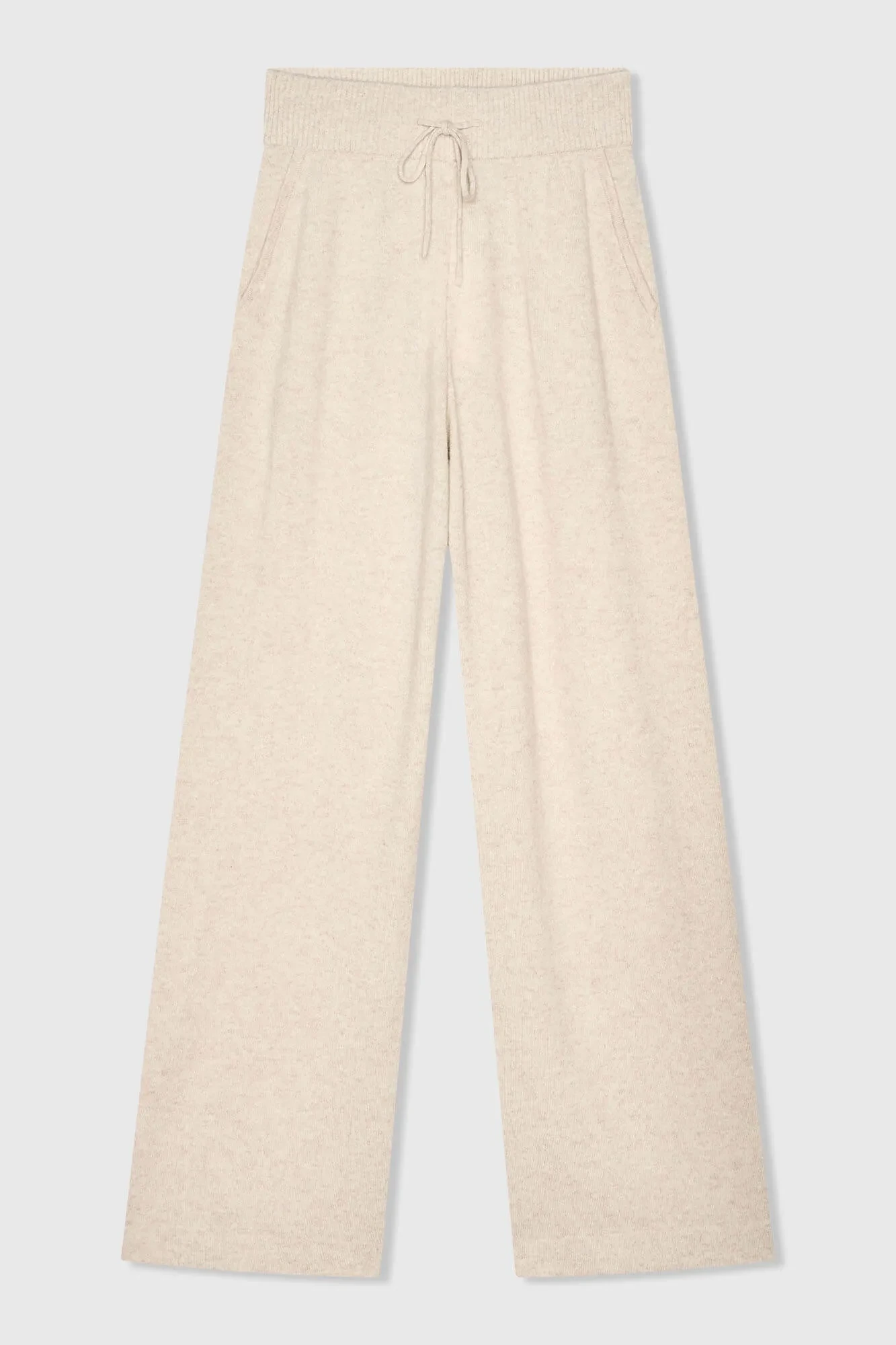 Kaschmirhose mit weitem Bein für Damen, Eldon, Beige