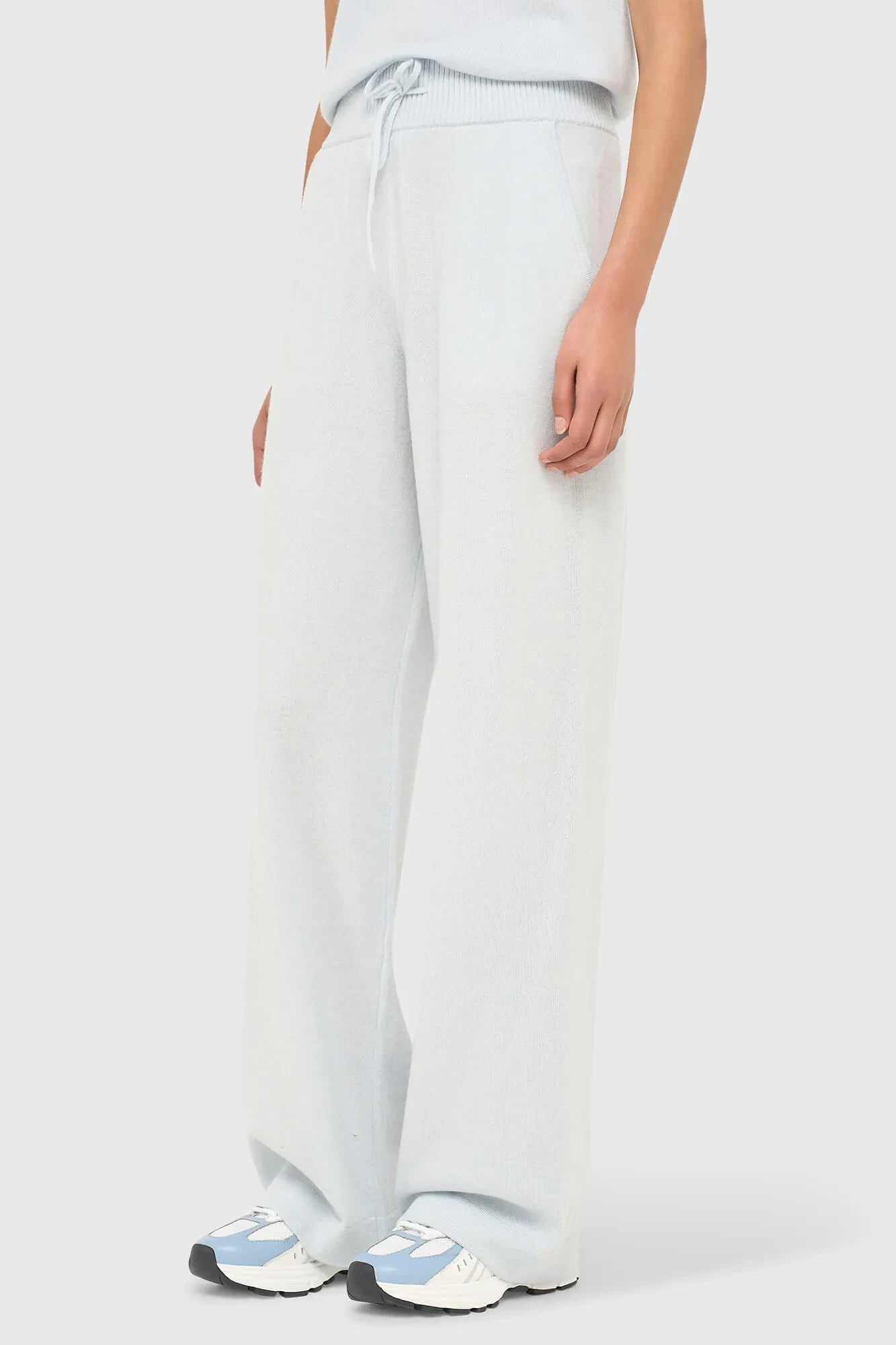 Kaschmirhose mit weitem Bein für Damen, Eldon Blau