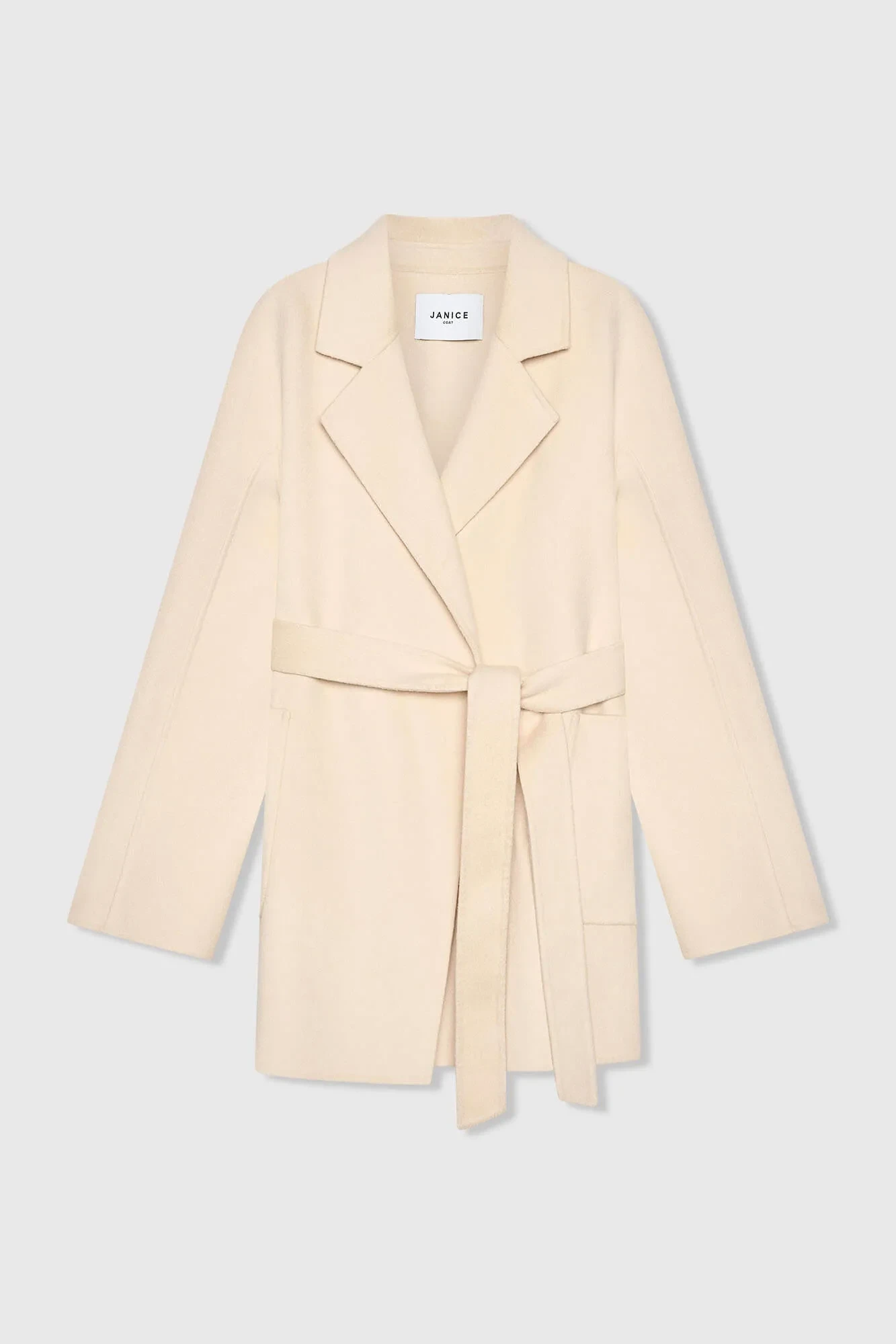Damenjacke aus Kaschmir, Double-Face, Calvin, Beige