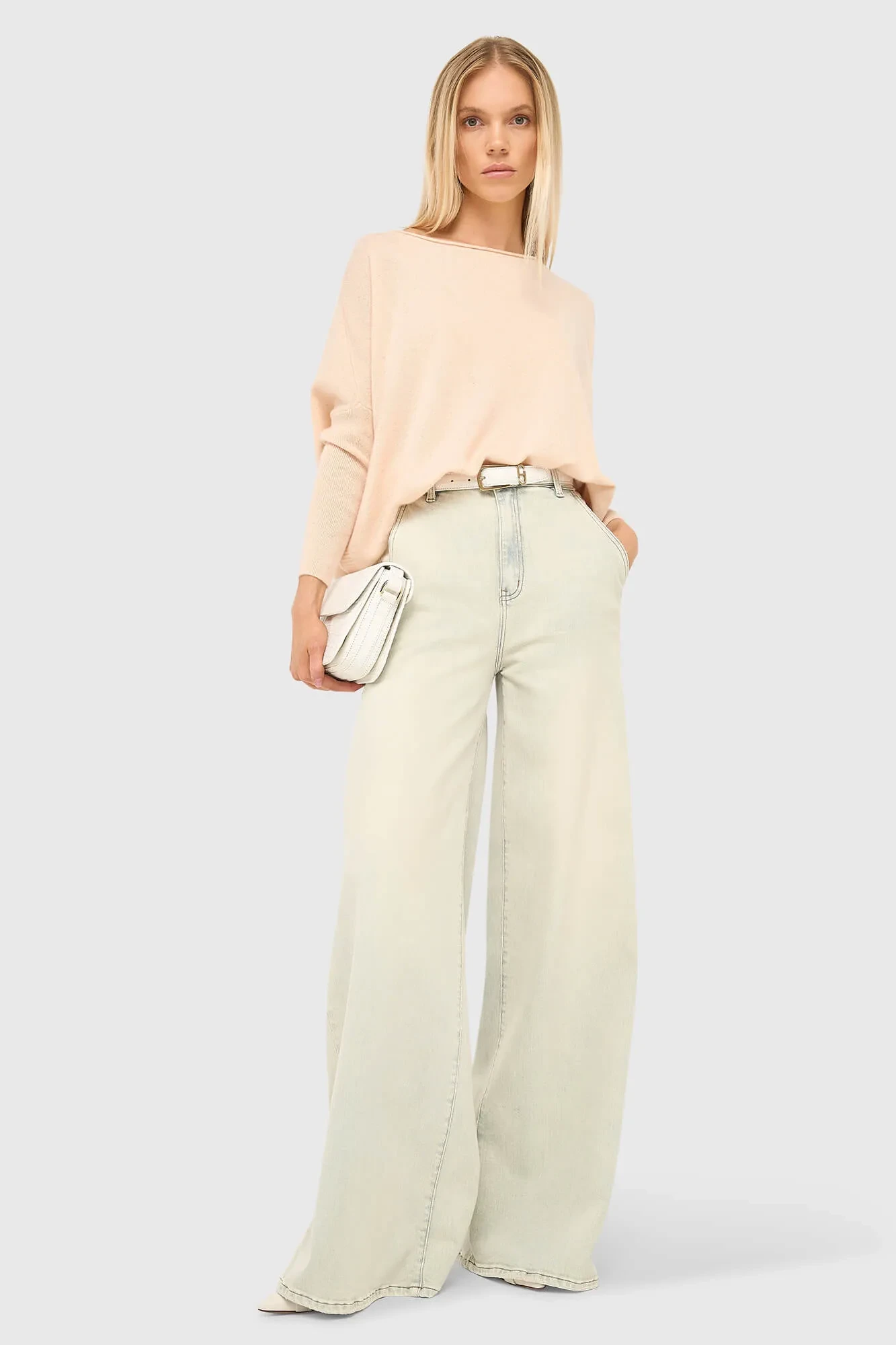 Kaschmir-Damenpullover Philou Peach