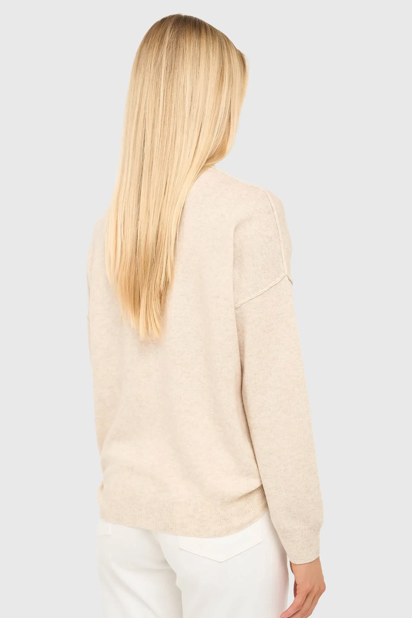 Women's Cashmere Sweater Lewis Beige