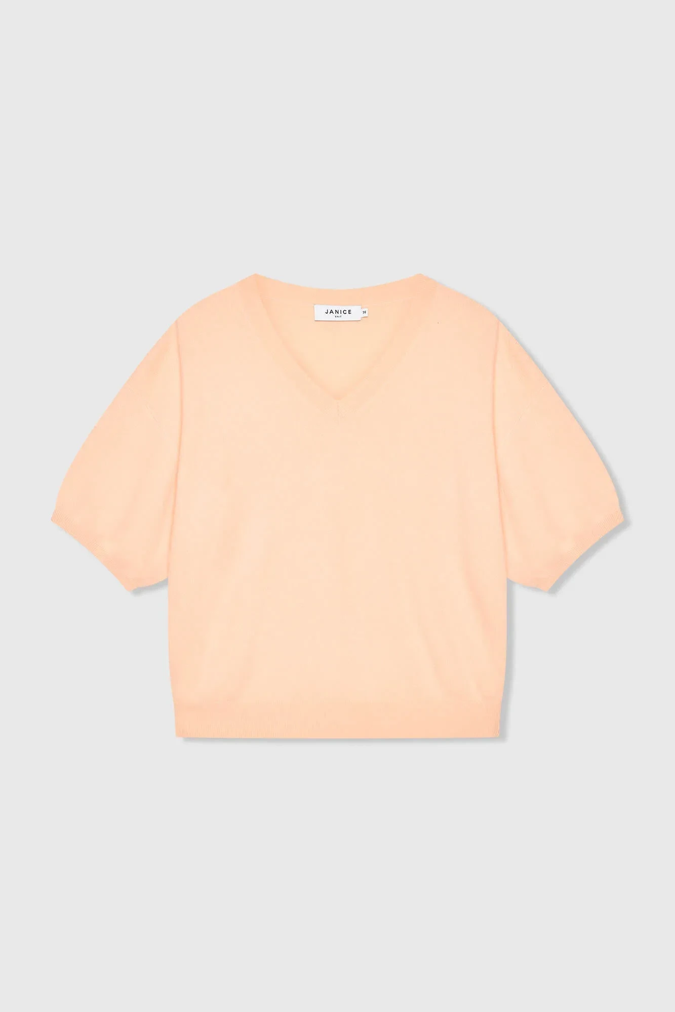 Cashmere Dames Trui V Hals Romeo Peach