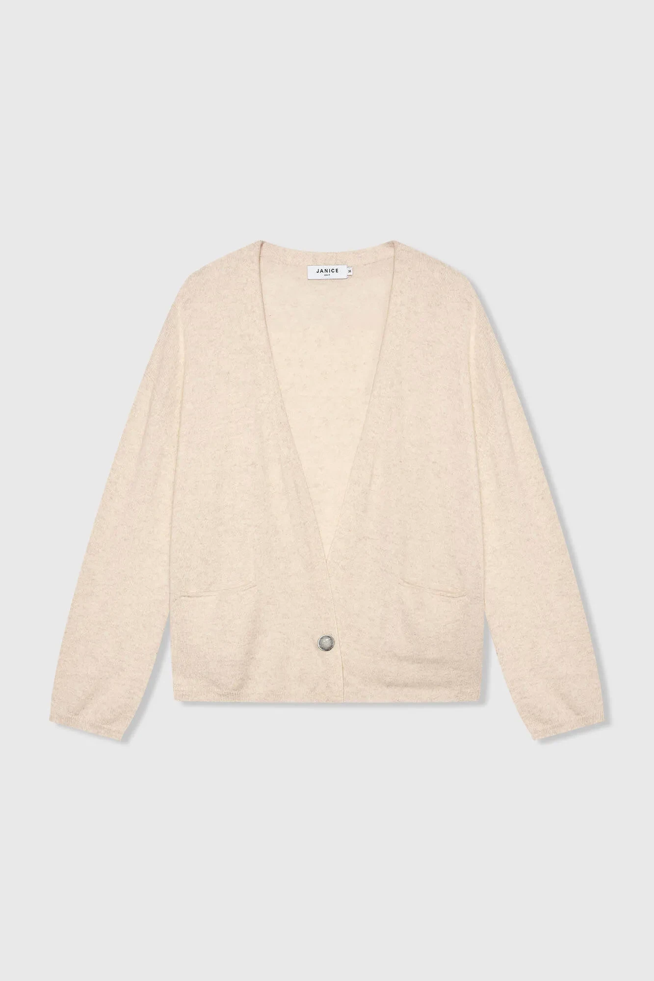 Cashmere Dames Vest Blade Beige