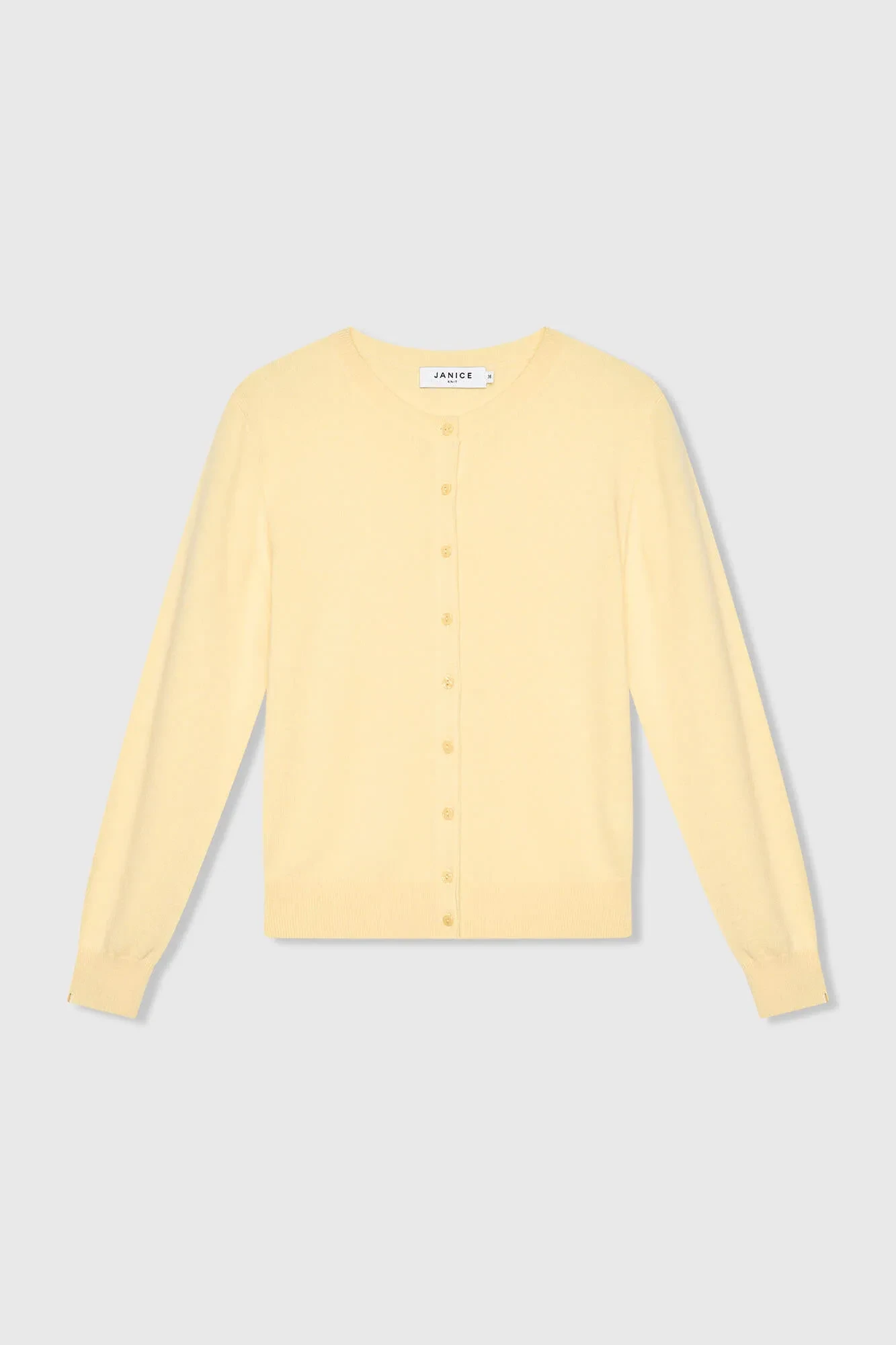 Kaschmir-Strickjacke für Damen, gelb, Lucas