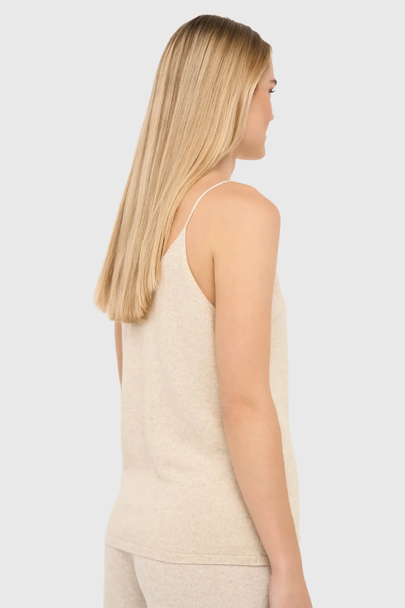 Strick-Tanktop aus Kaschmir „Blane“ in Beige