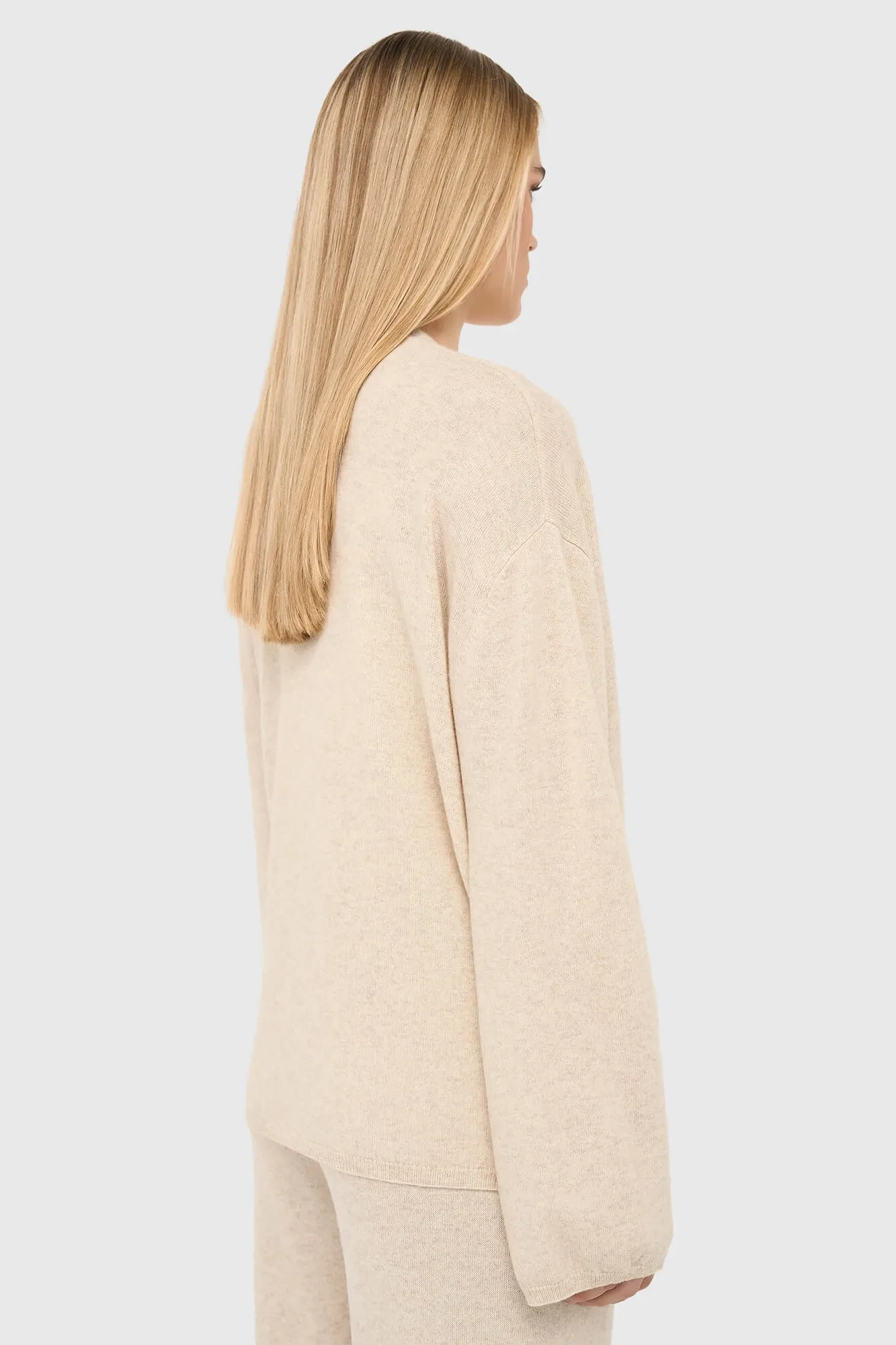 Cashmere Dames Vest Blade Beige