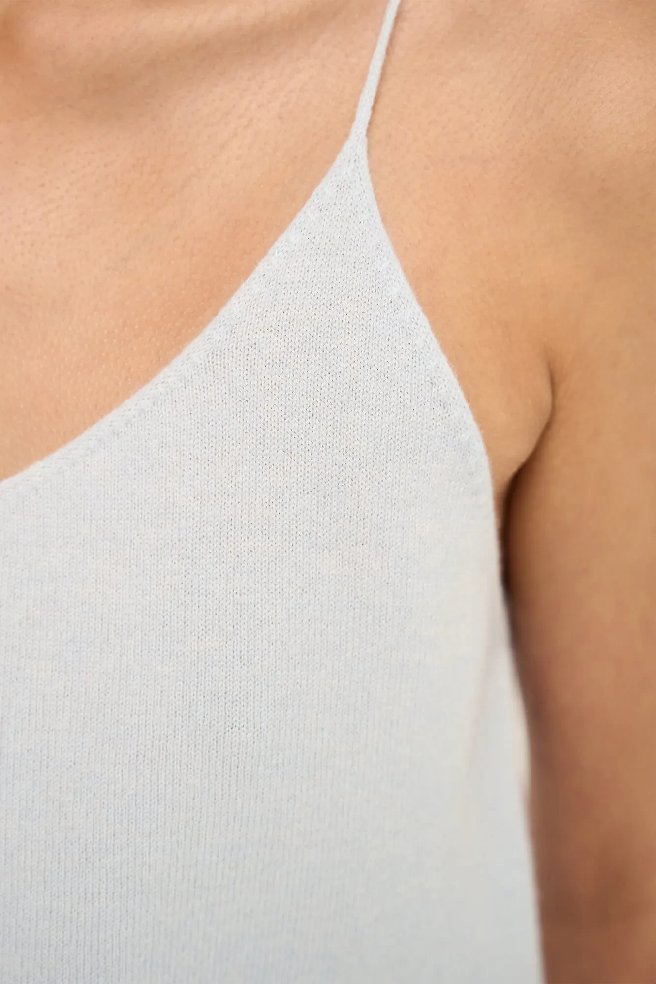 Strick-Tanktop aus Kaschmir „Blane“ in Blau