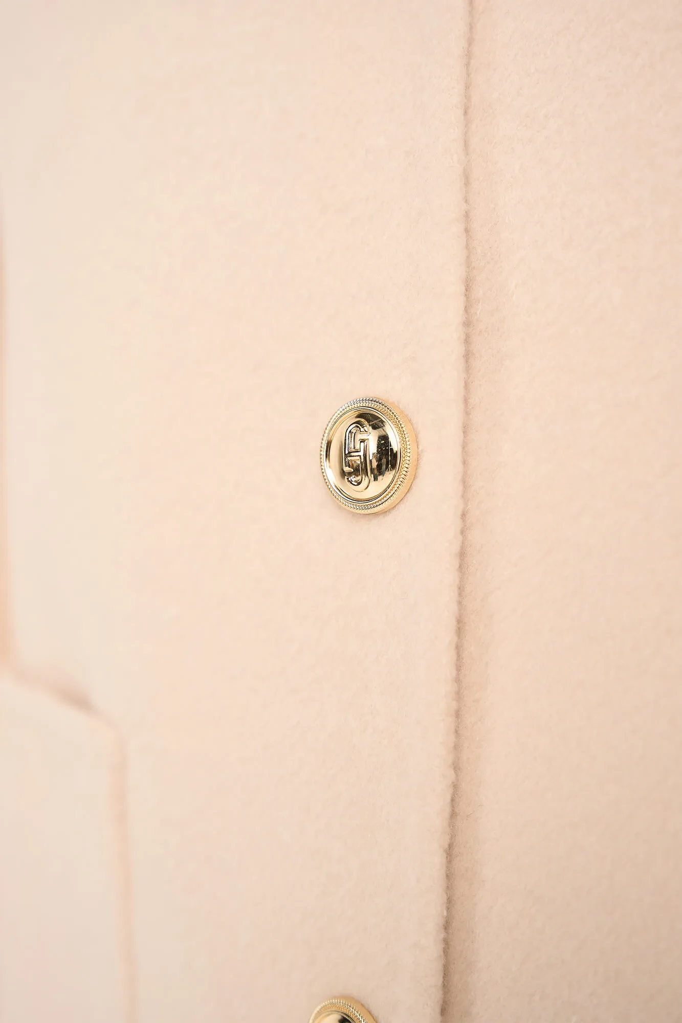 Women's Short Double-Faced Cashmere Coat by Vince in Peach