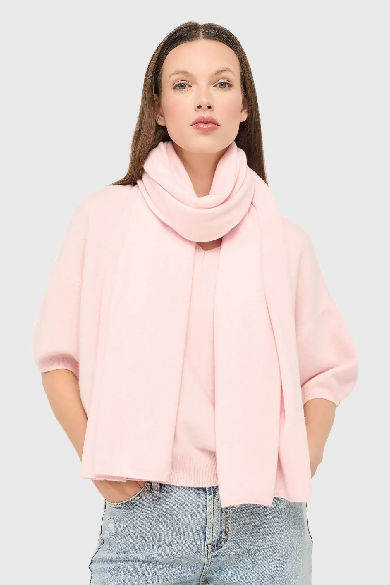 Women's Cashmere Scarf Santos Pink