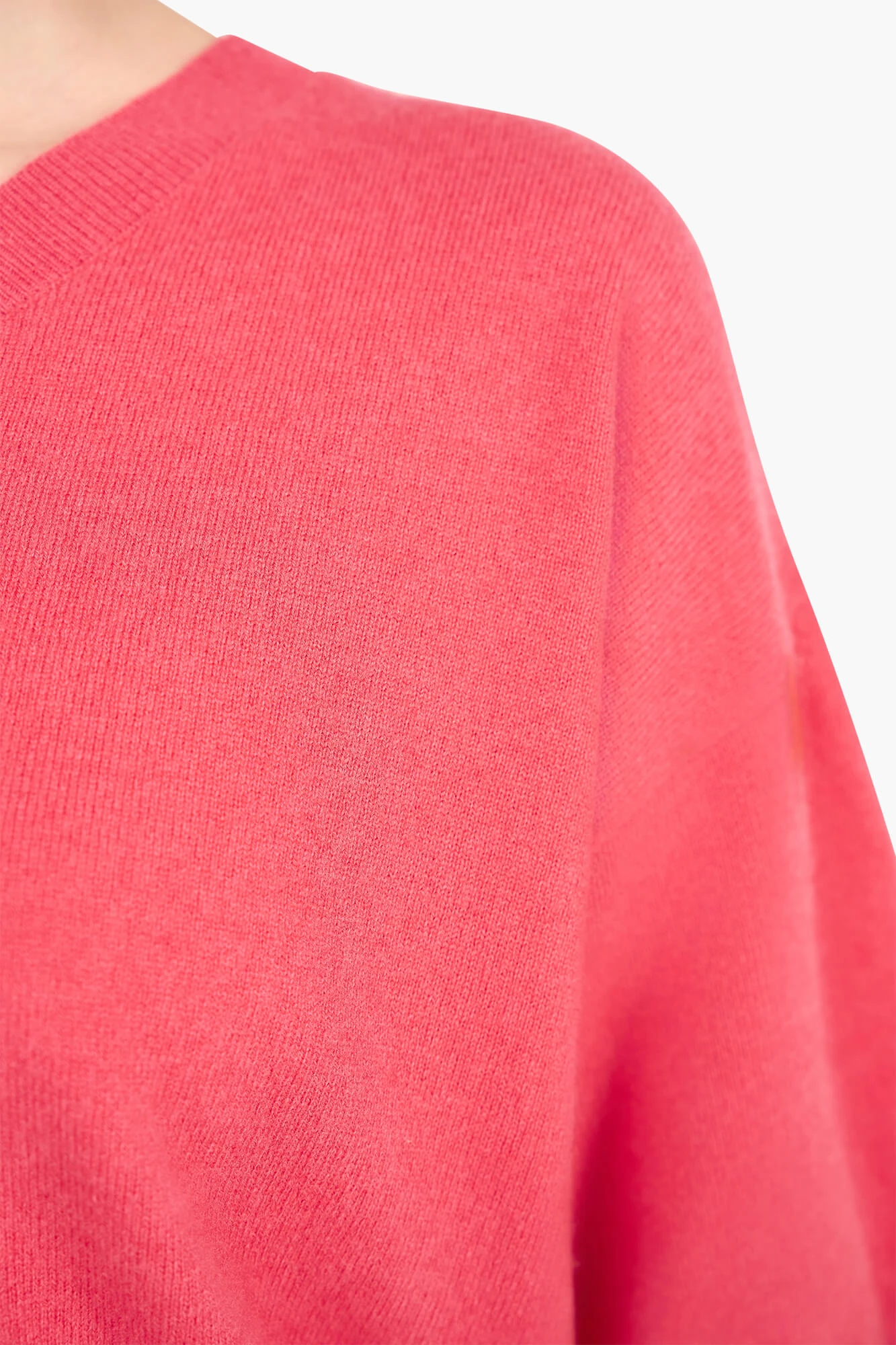Women's Short-Sleeve Cashmere Sweater, Romeo Coral