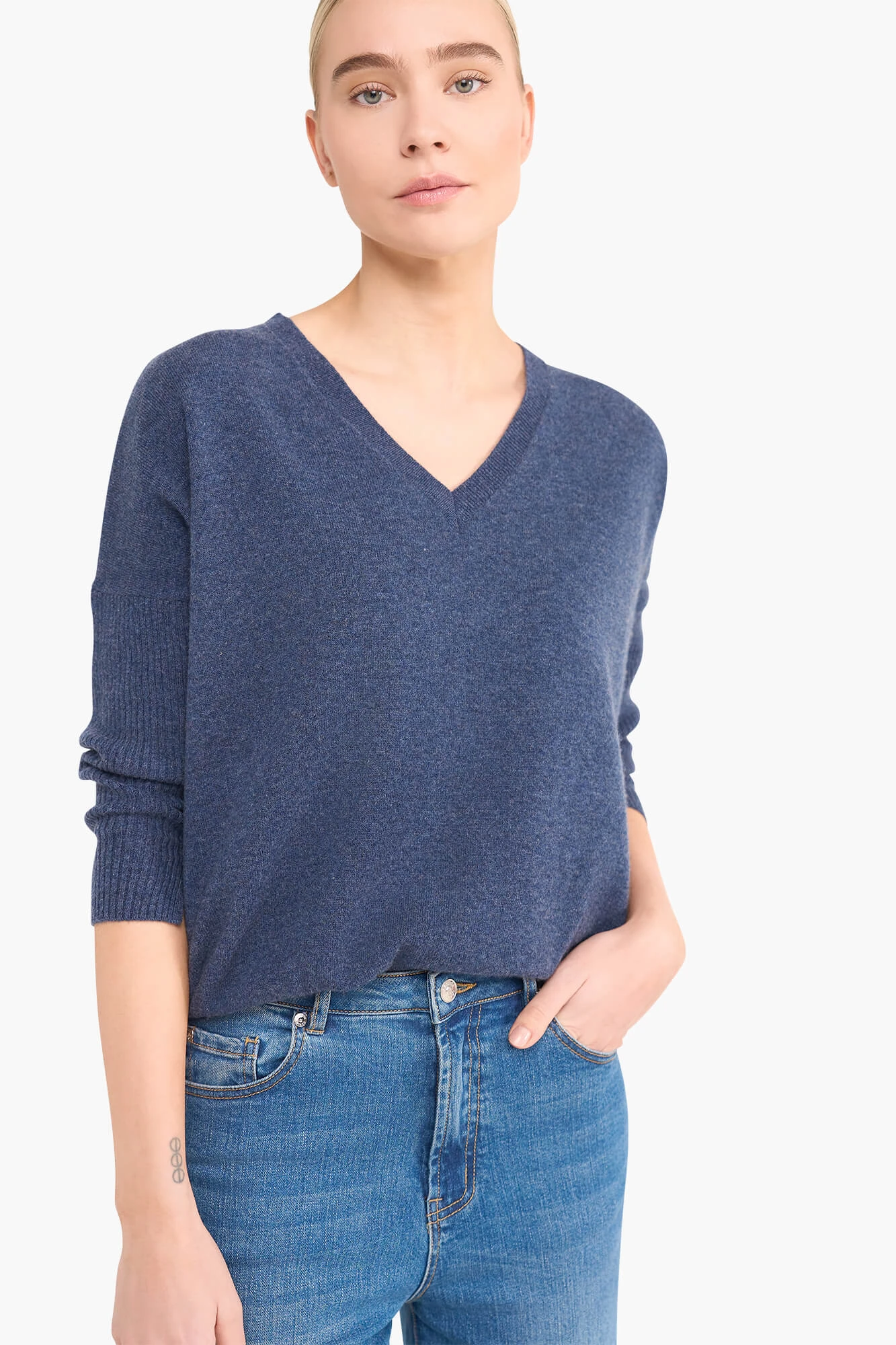 Cashmere Trui Dames Dash Blauw