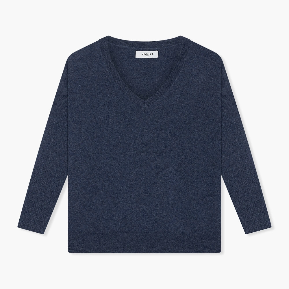 Cashmere Trui Dames Dash Blauw