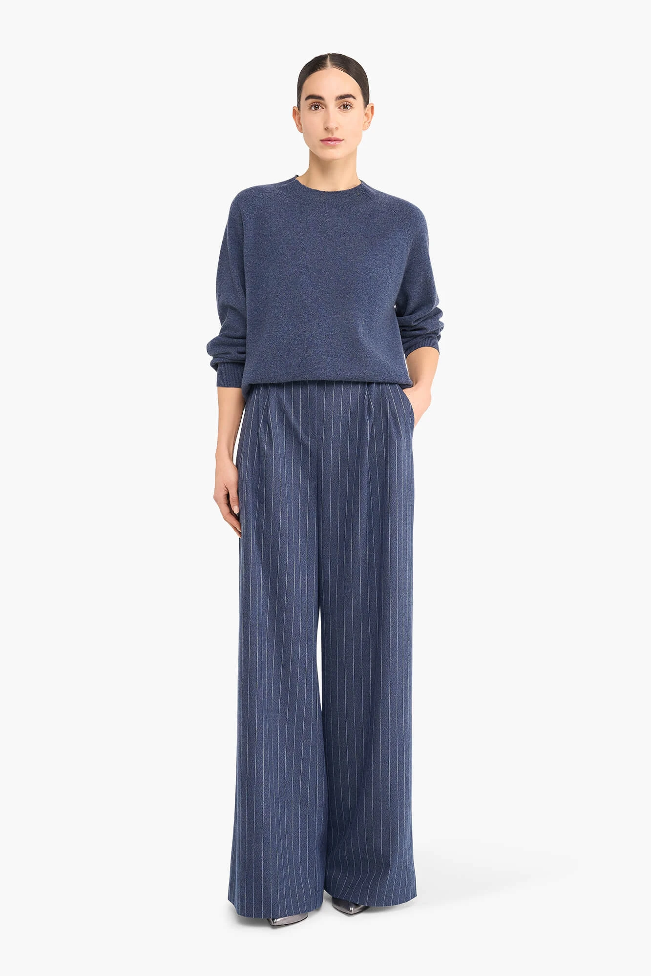 Women's Cashmere Sweater Harvey Blue