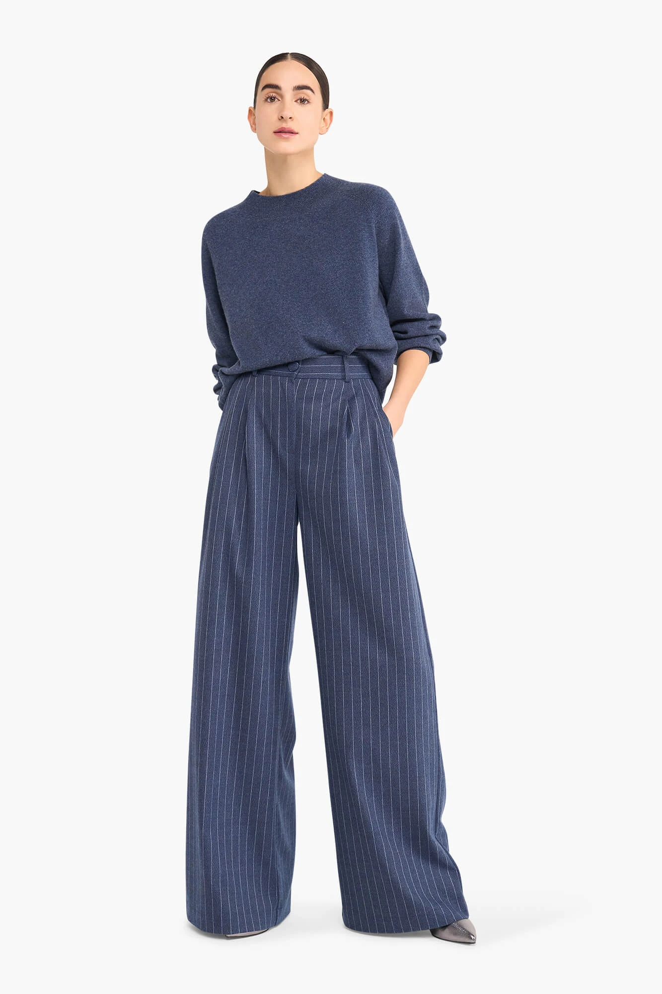 Women's Cashmere Sweater Harvey Blue