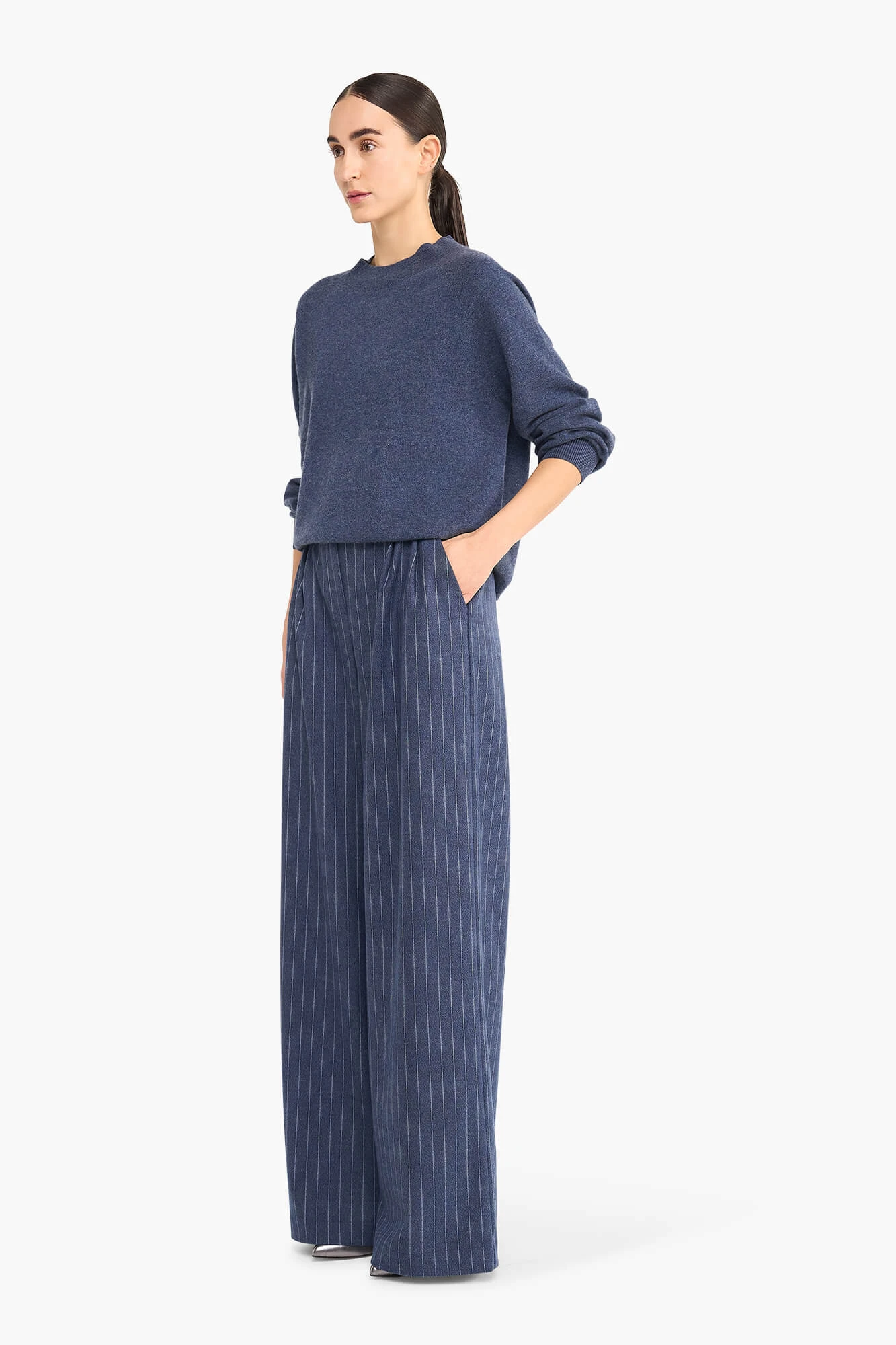 Women's Cashmere Sweater Harvey Blue
