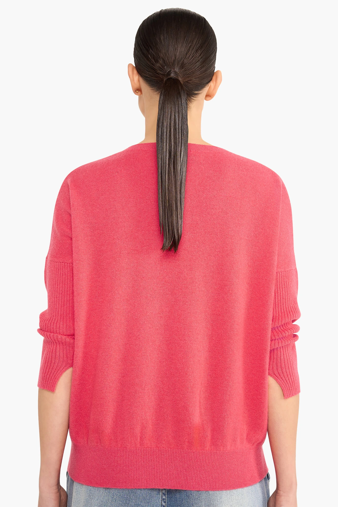 Cashmere Trui Dames Dash Coraal