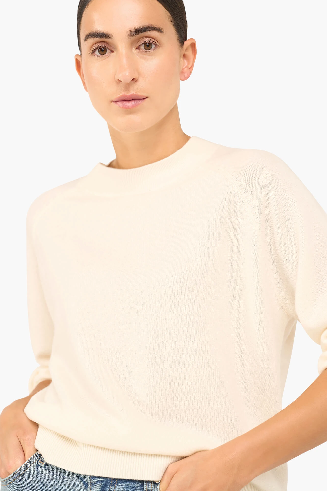 Women's Cashmere Sweater Harvey Off-White