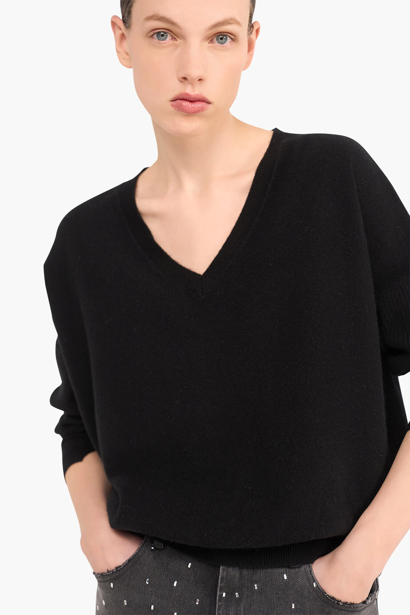 Cashmere Trui Dames Dash Zwart