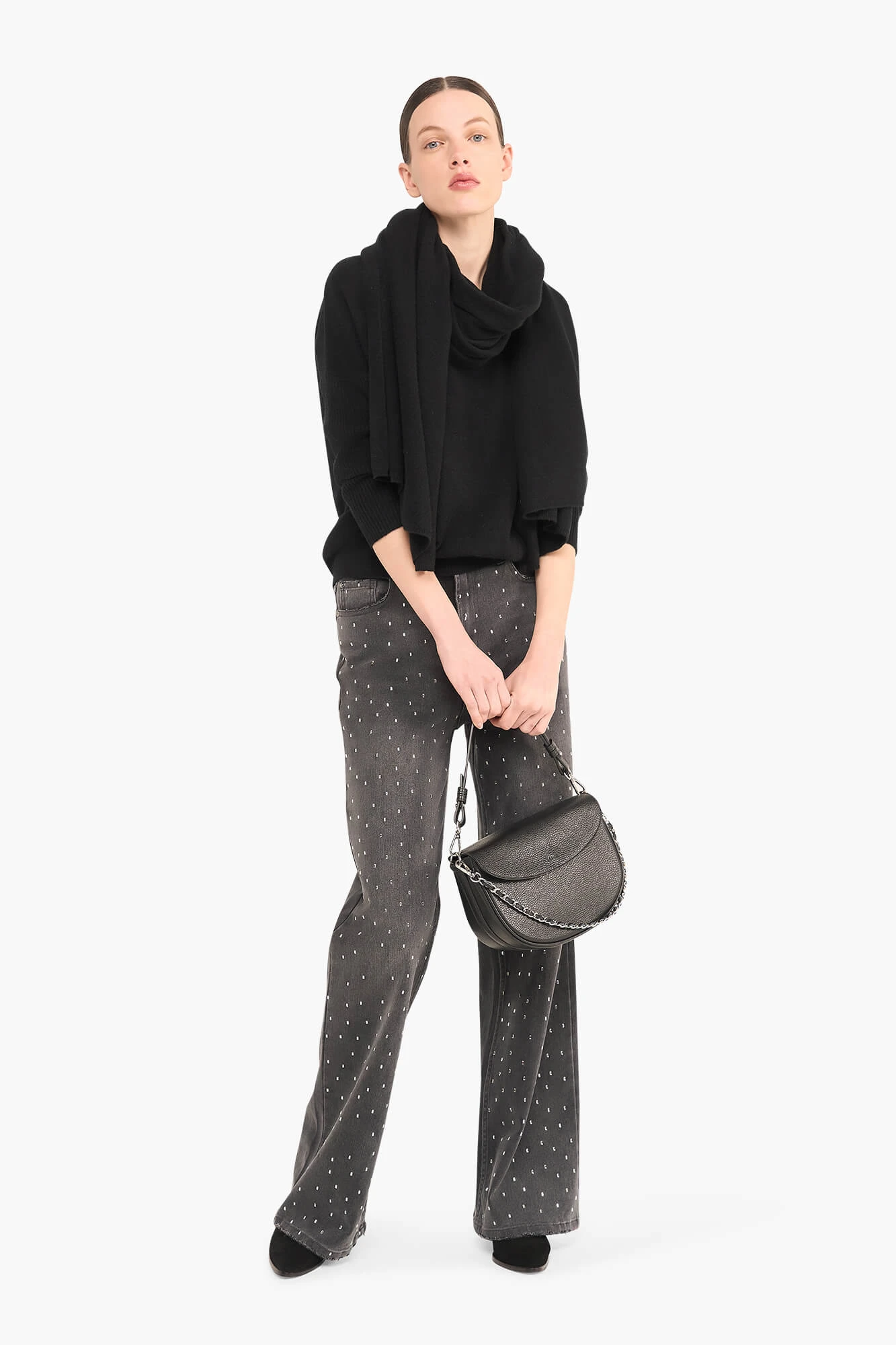 Cashmere Trui Dames Dash Zwart