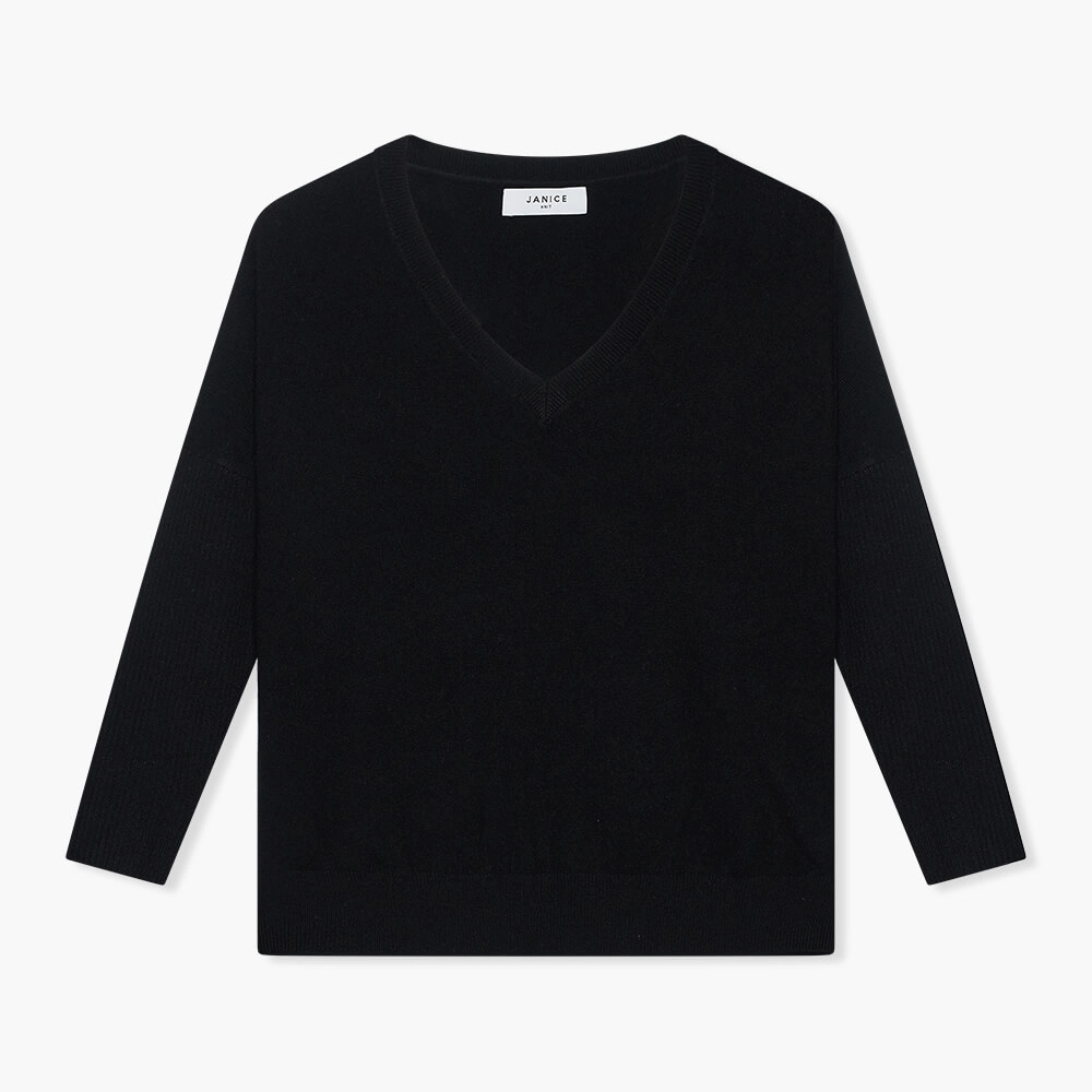 Cashmere Trui Dames Dash Zwart