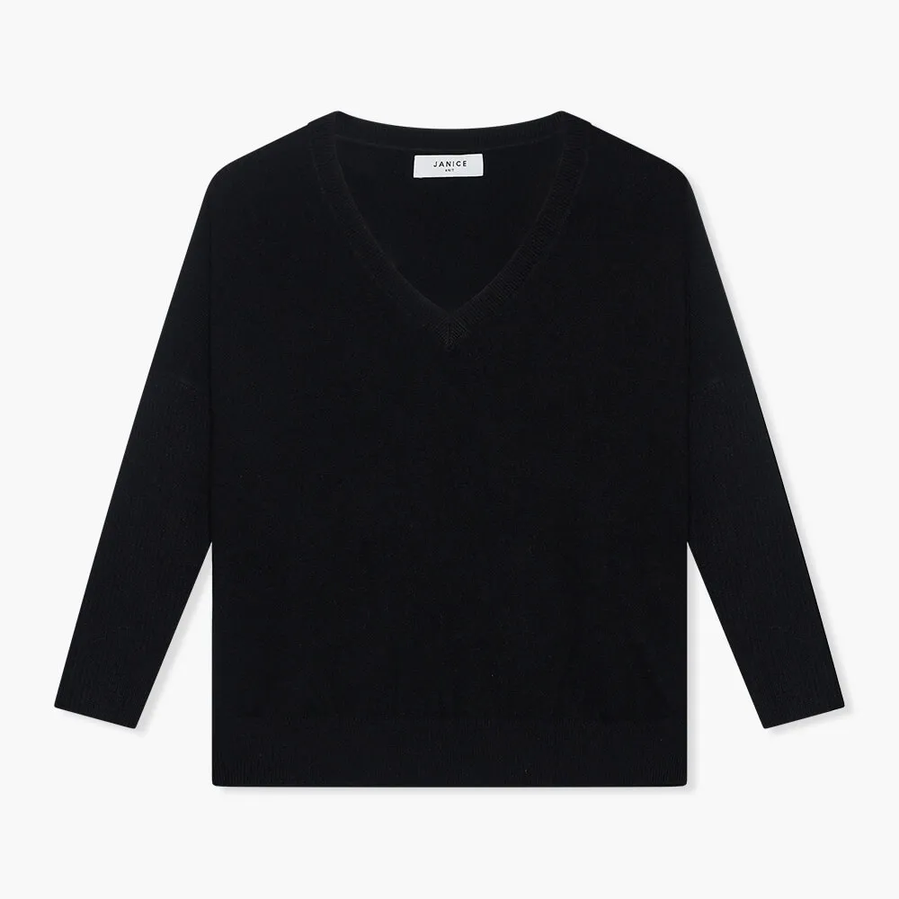 Cashmere Trui Dames Dash Zwart