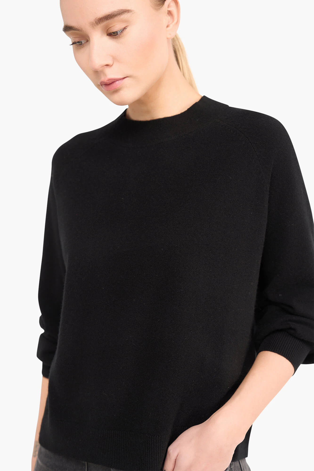 Cashmere Trui Dames Harvey Zwart