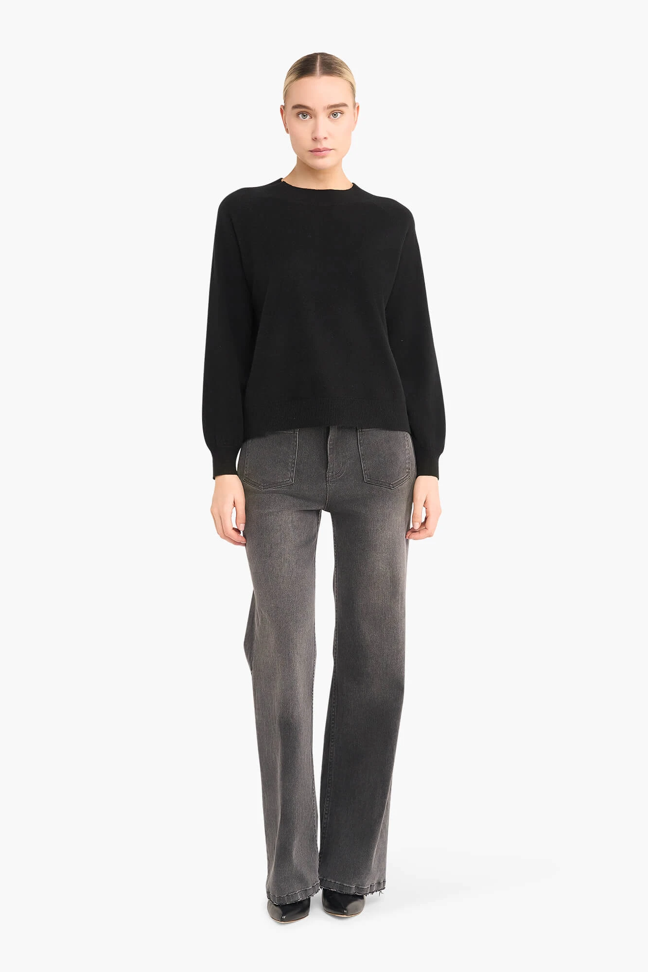 Cashmere Trui Dames Harvey Zwart