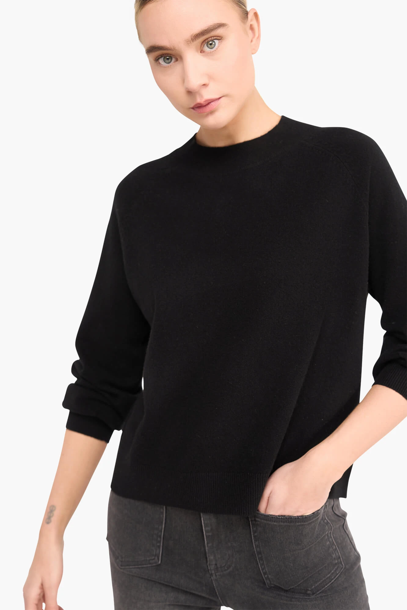 Cashmere Trui Dames Harvey Zwart