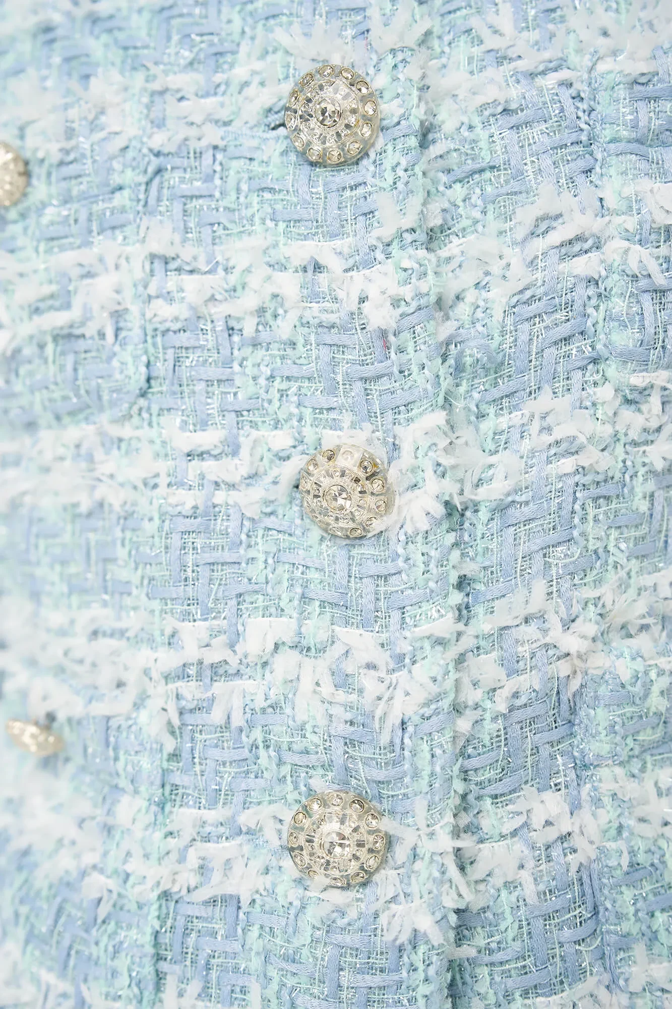 Women's Tweed Blazer Jacket, Laurent Blue