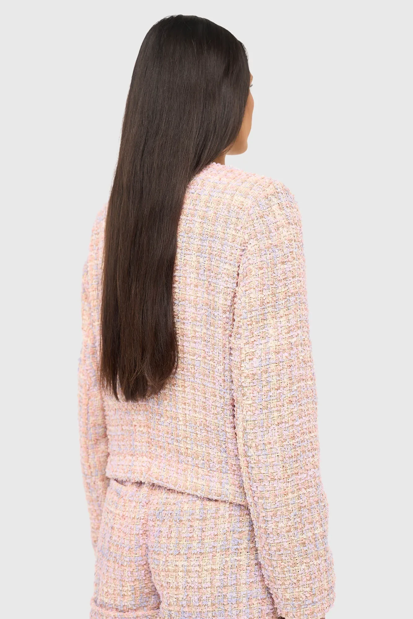 Women's Tweed Blazer Jacket Laurent Lilac