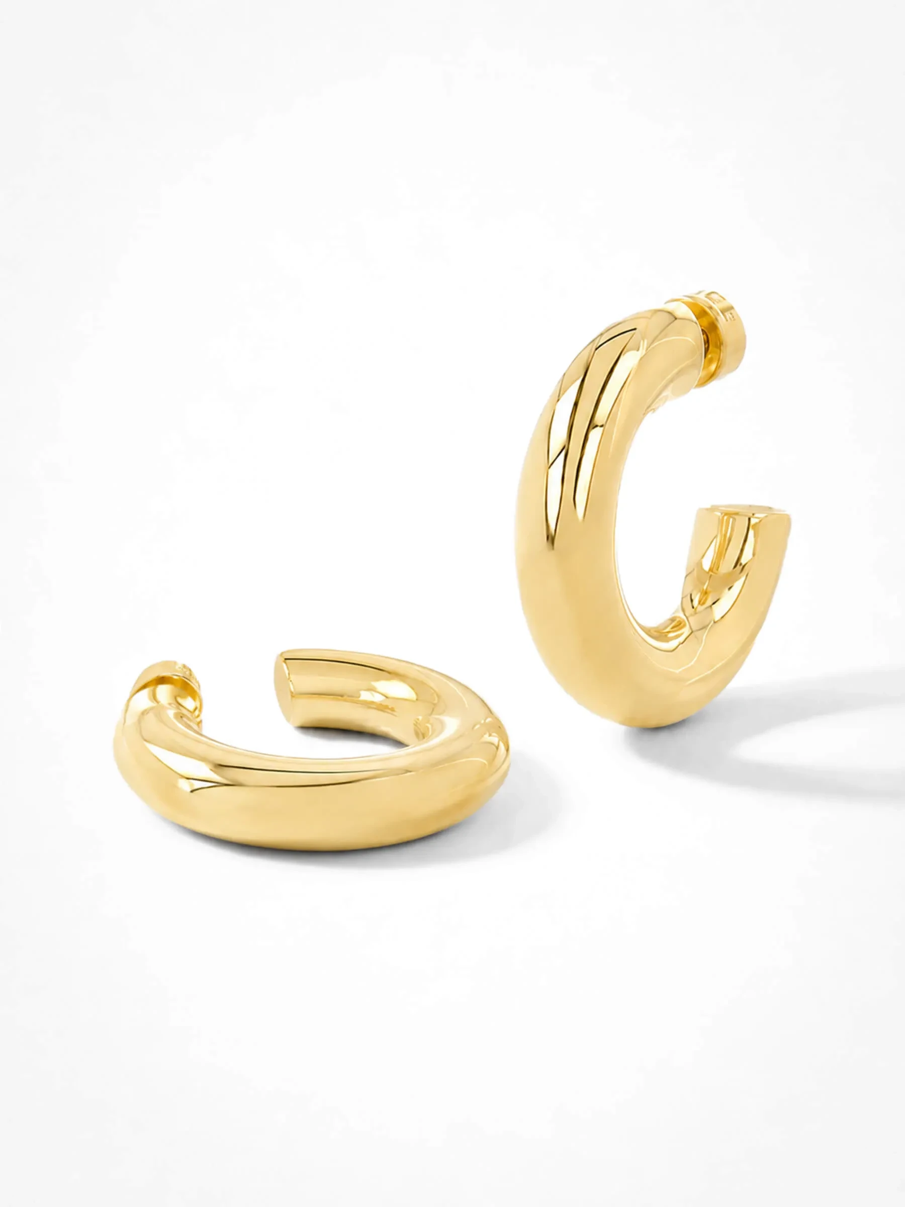 Gouden Oorbellen Creolen Creolen Hoops Chandler Large