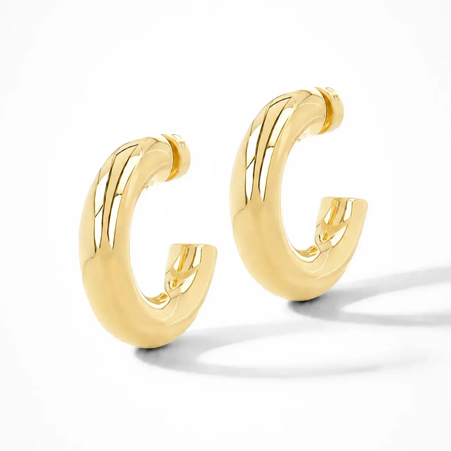 Gouden Oorbellen Creolen Creolen Hoops Chandler Large