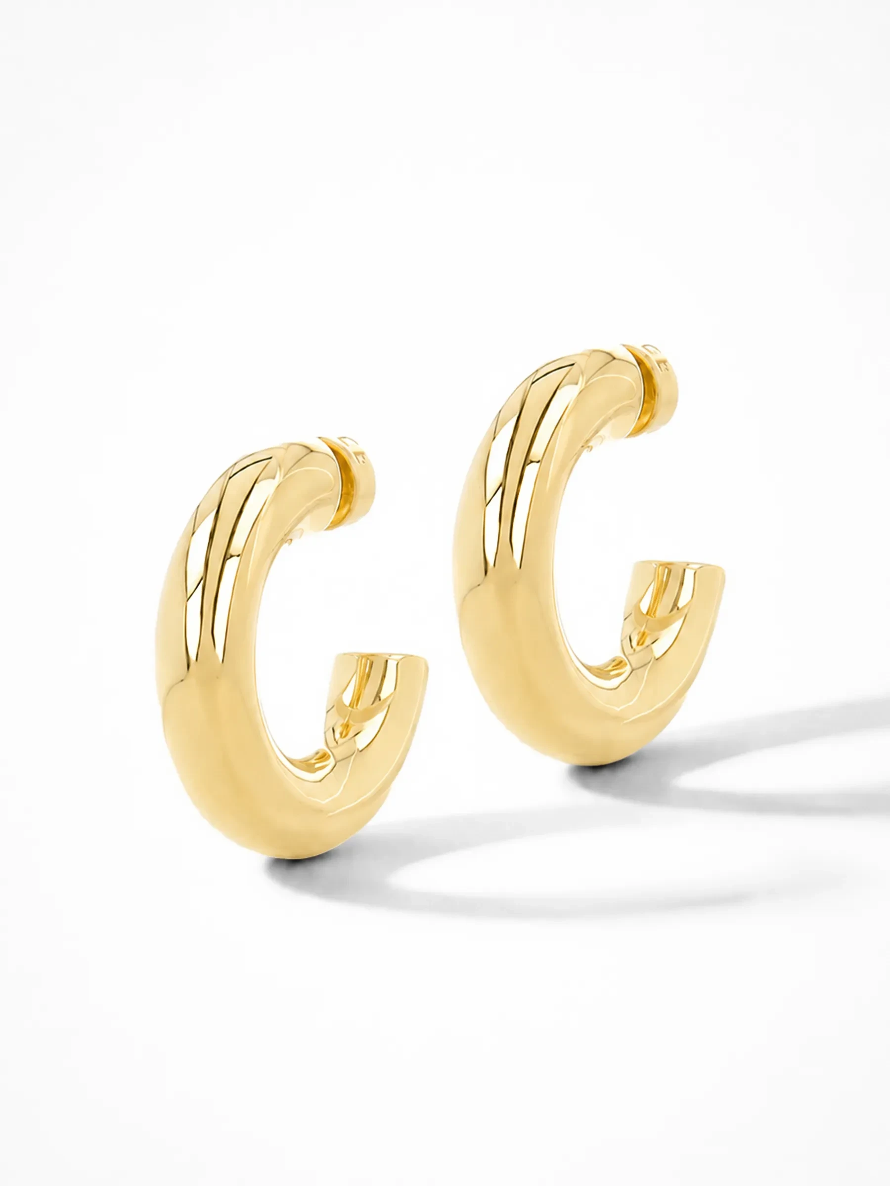Gouden Oorbellen Creolen Creolen Hoops Chandler Large
